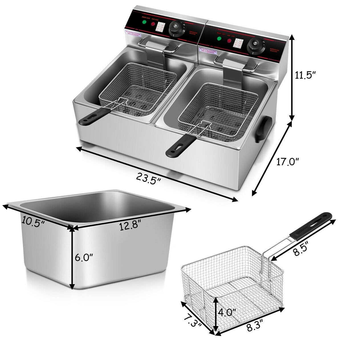SUGIFT LW018SUGHY1241 Commercial-Deep-Fryers - View #3