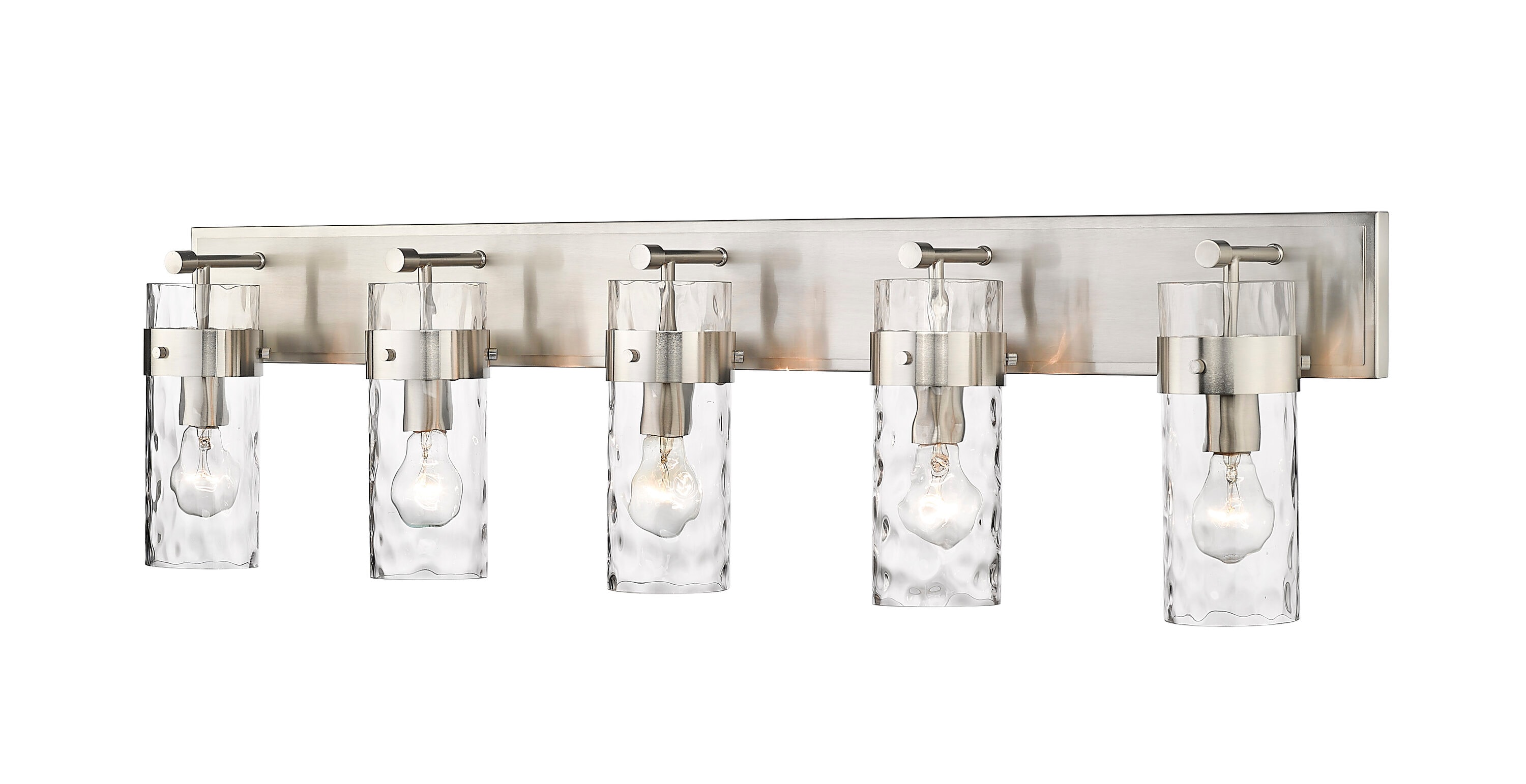 Z-Lite 3035-5V-BN Fontaine 44-in 5 -Light Brushed Nickel Transitional Vanity light