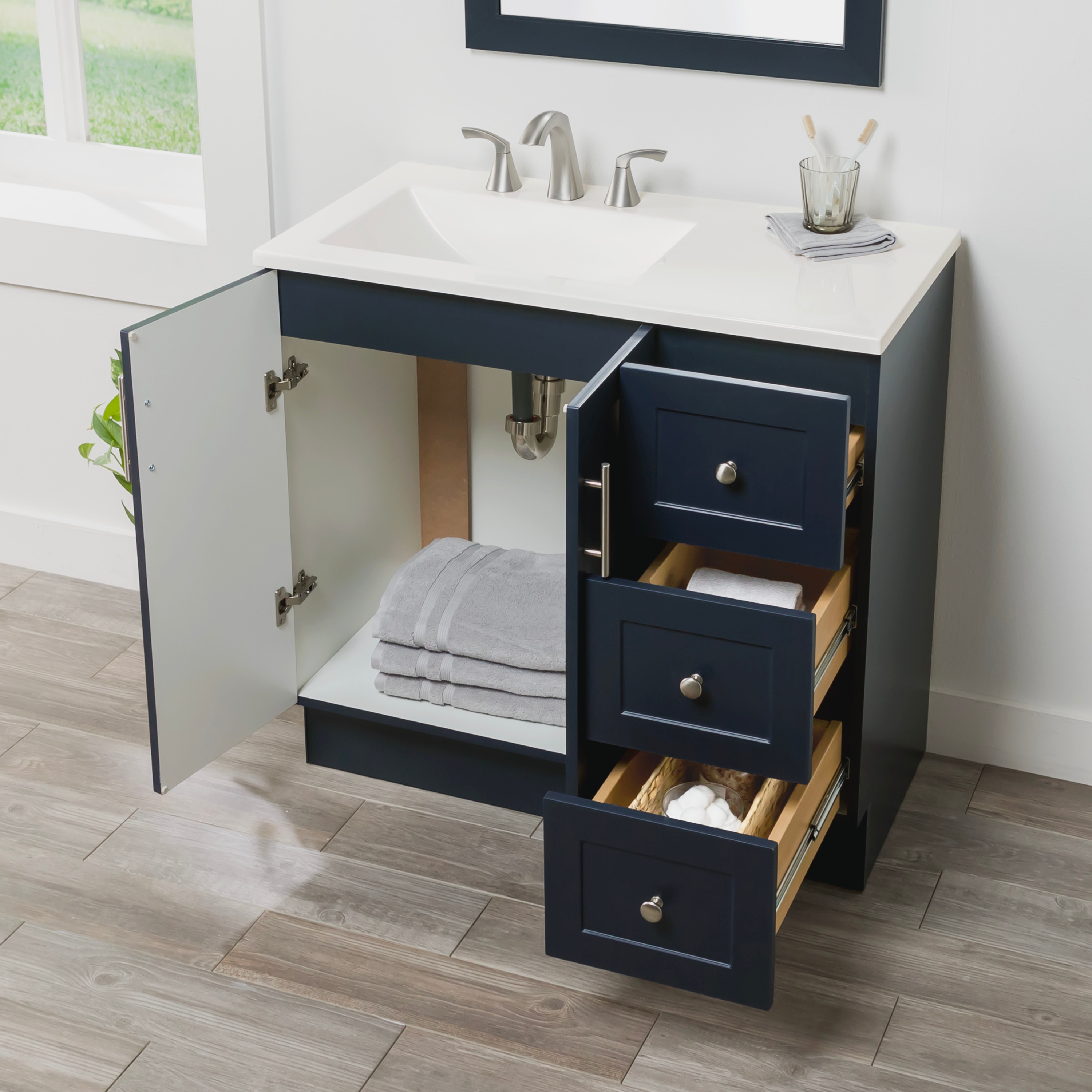 Project Source DV36P2-DB Bath-Vanity-Combo - View #3
