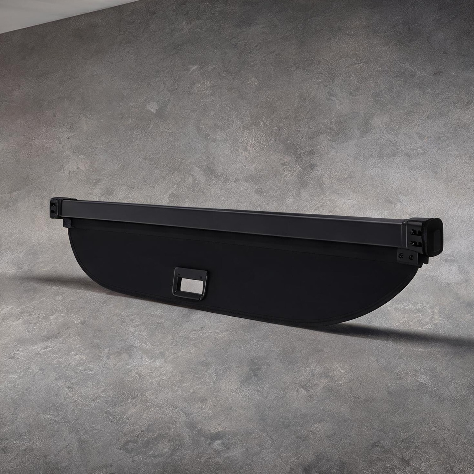 BBabe Retractable Cargo Cover with Canvas and Aluminum Frame Direct Fit Black