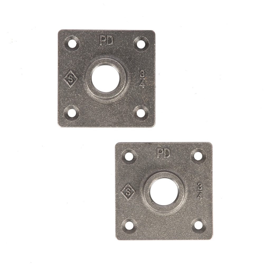 RELIABILT   3/4-in Black Malleable Iron Square Floor Flange (2-Pack)