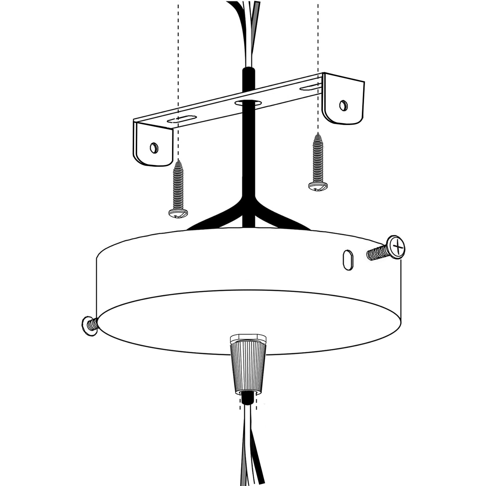 Aoibox LABRBFK6 Ceiling-Light-Mounts - View #3