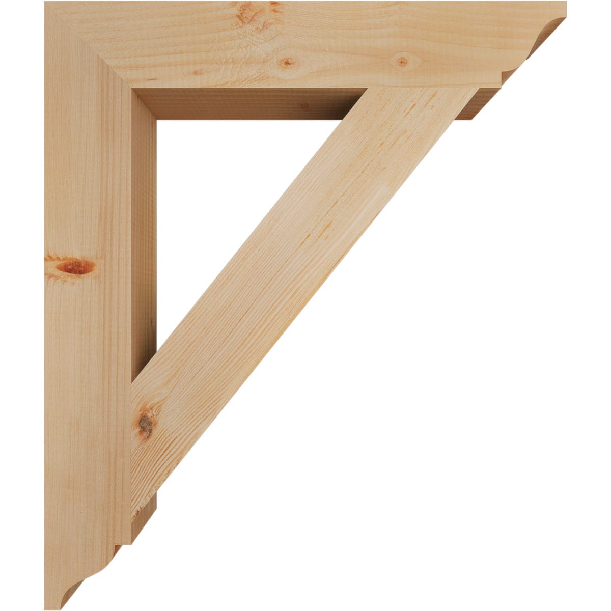 Ekena Millwork BKT04X24X28TRA01SDF Exterior-Brackets-Braces - View #3