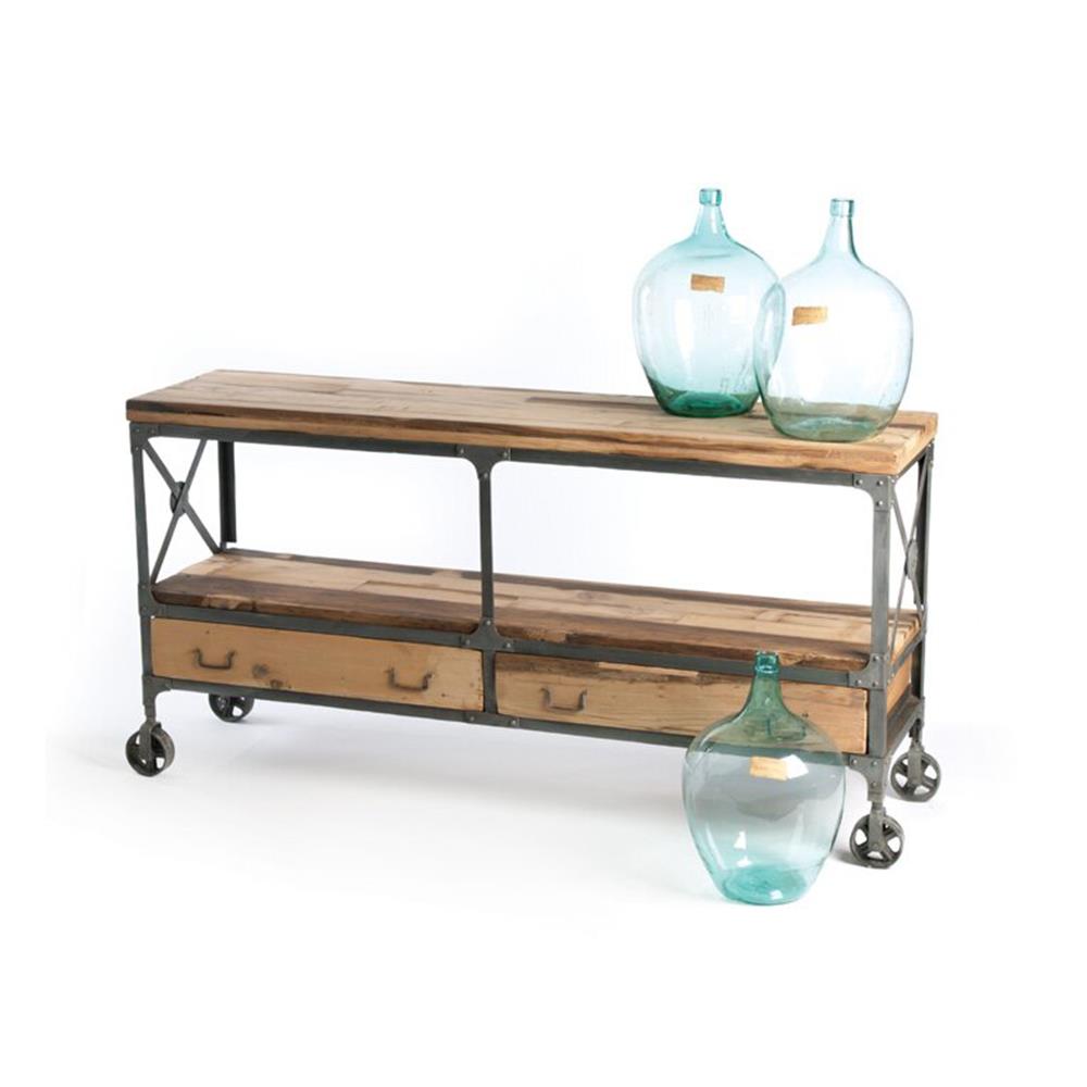 GO Home 13180 Kenton Rustic Brown Console Table