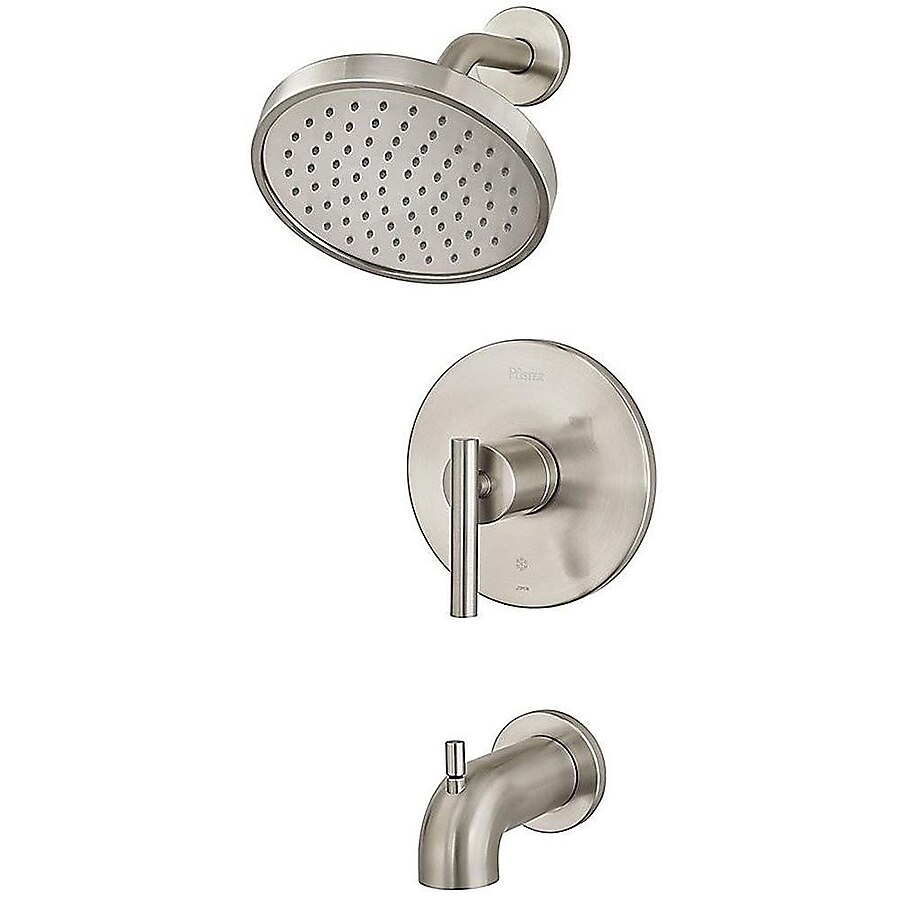 Pfister Contempra Brushed Nickel 1-handle Bathtub and Shower Faucet Pfister Contempra Brushed Nickel 1-handle Bathtub and Shower Faucet
