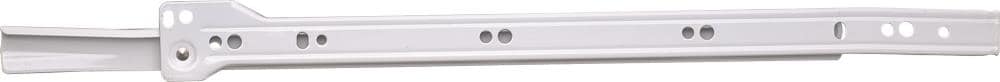 Hickory Hardware 22-in 3/4 extension Self-Closing Side Mount European 75-lb Load Capacity Heavy Duty White Drawer Slide 1 -Pair 2 -Pieces #P1750/22-W