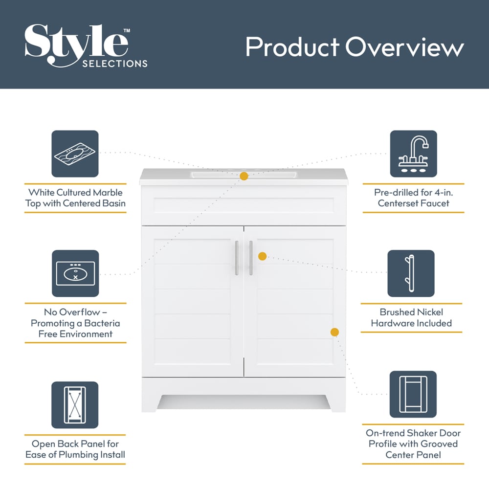Style Selections C52130-SS Bath-Vanity-Combo - View #5