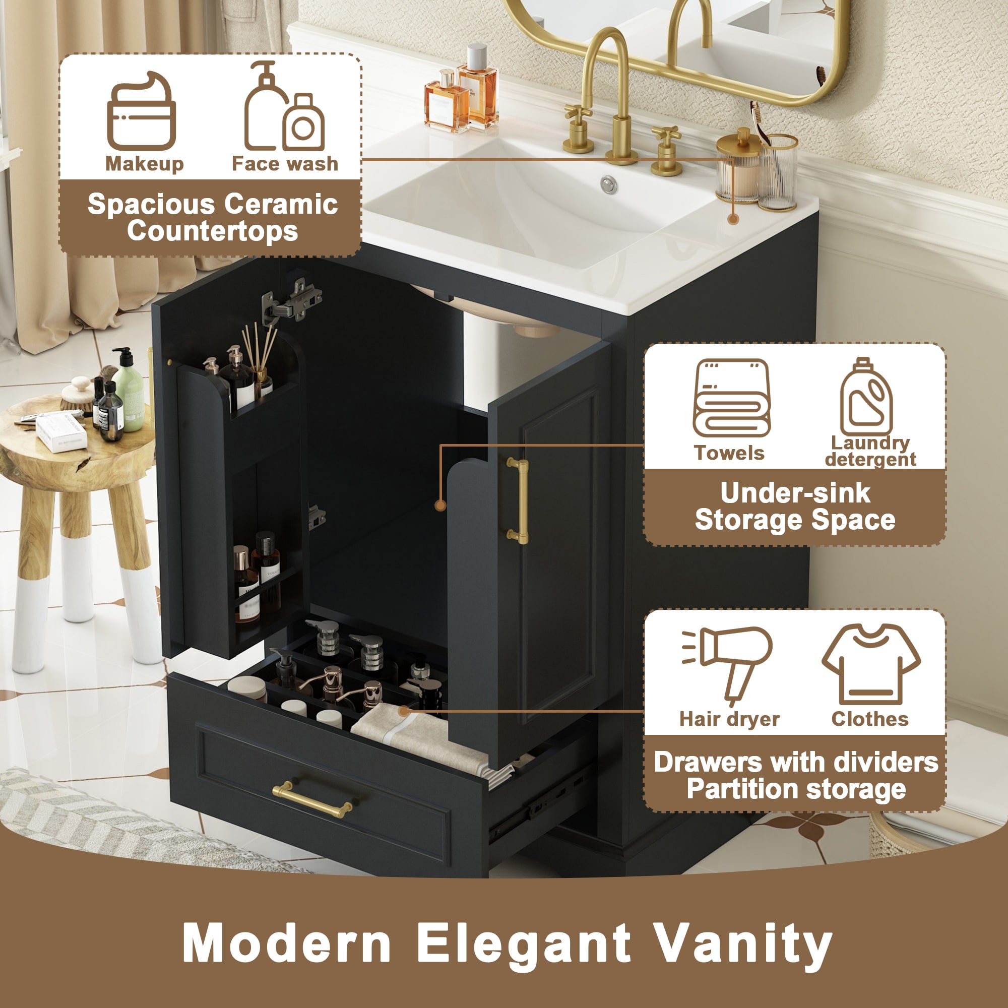ModernLuxe L3P-N729P321378B Bath-Vanity-Combo - View #3