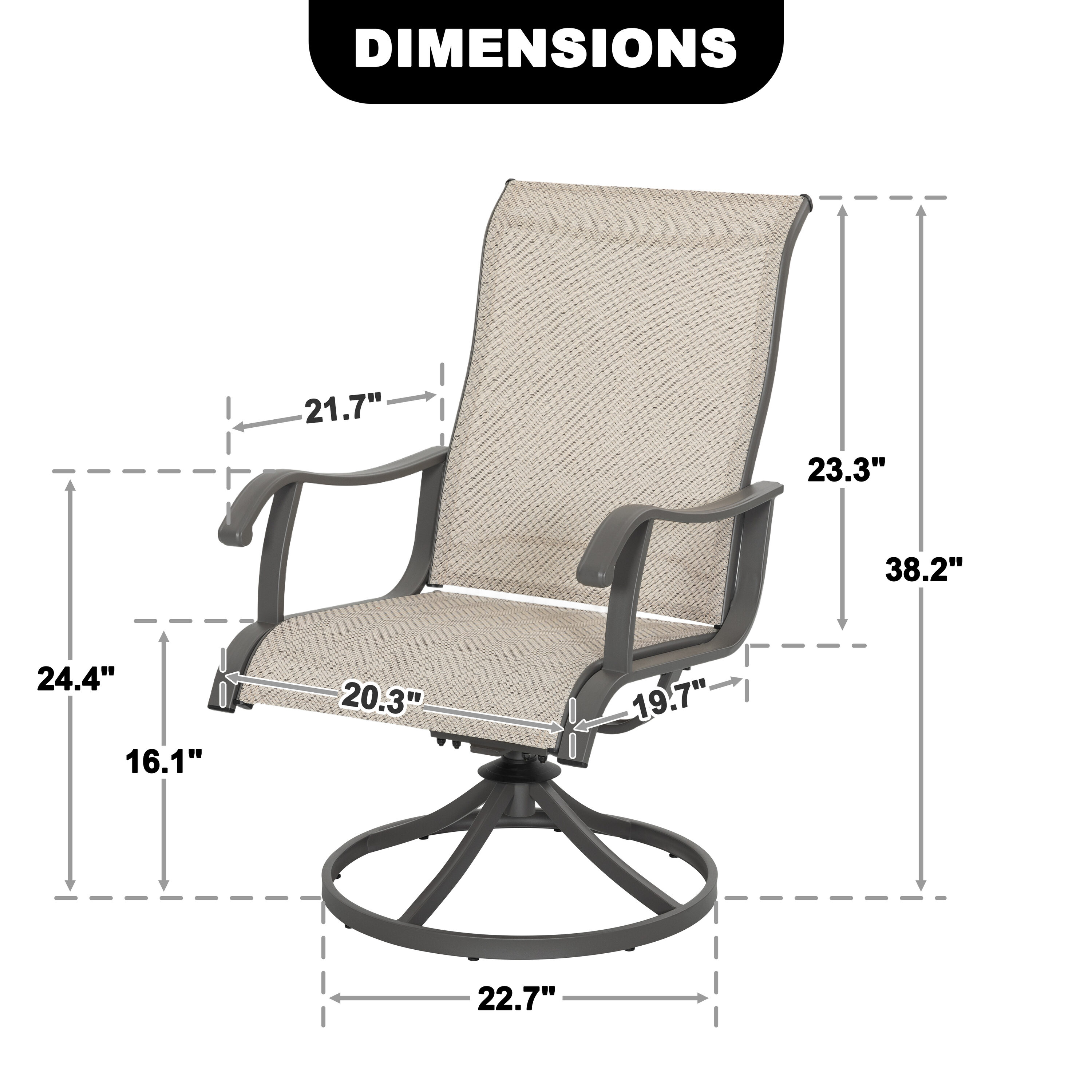 Nuu Garden DS106S-GR Patio-Chairs - View #4