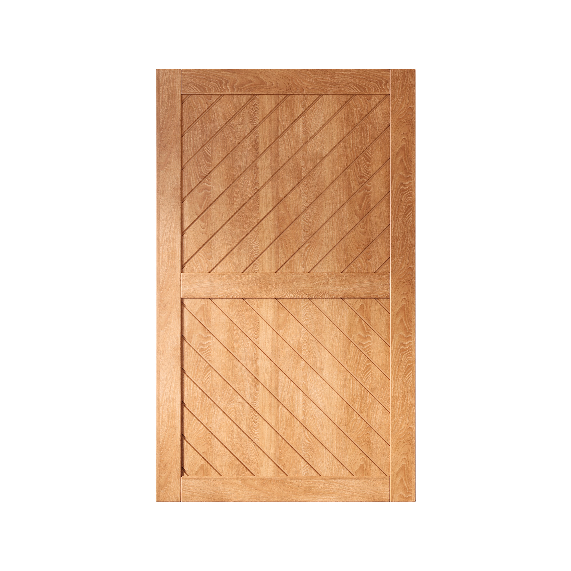 HOMACER XT3-4880-EA 48-in x 80-in Early American Prefinished Non-standard Pine Wood Solid core Single Barn Door (Hardware Not Included)