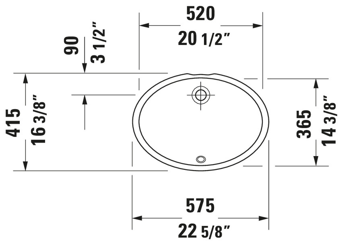 Duravit 0481570000 Bath-Sink - View #5