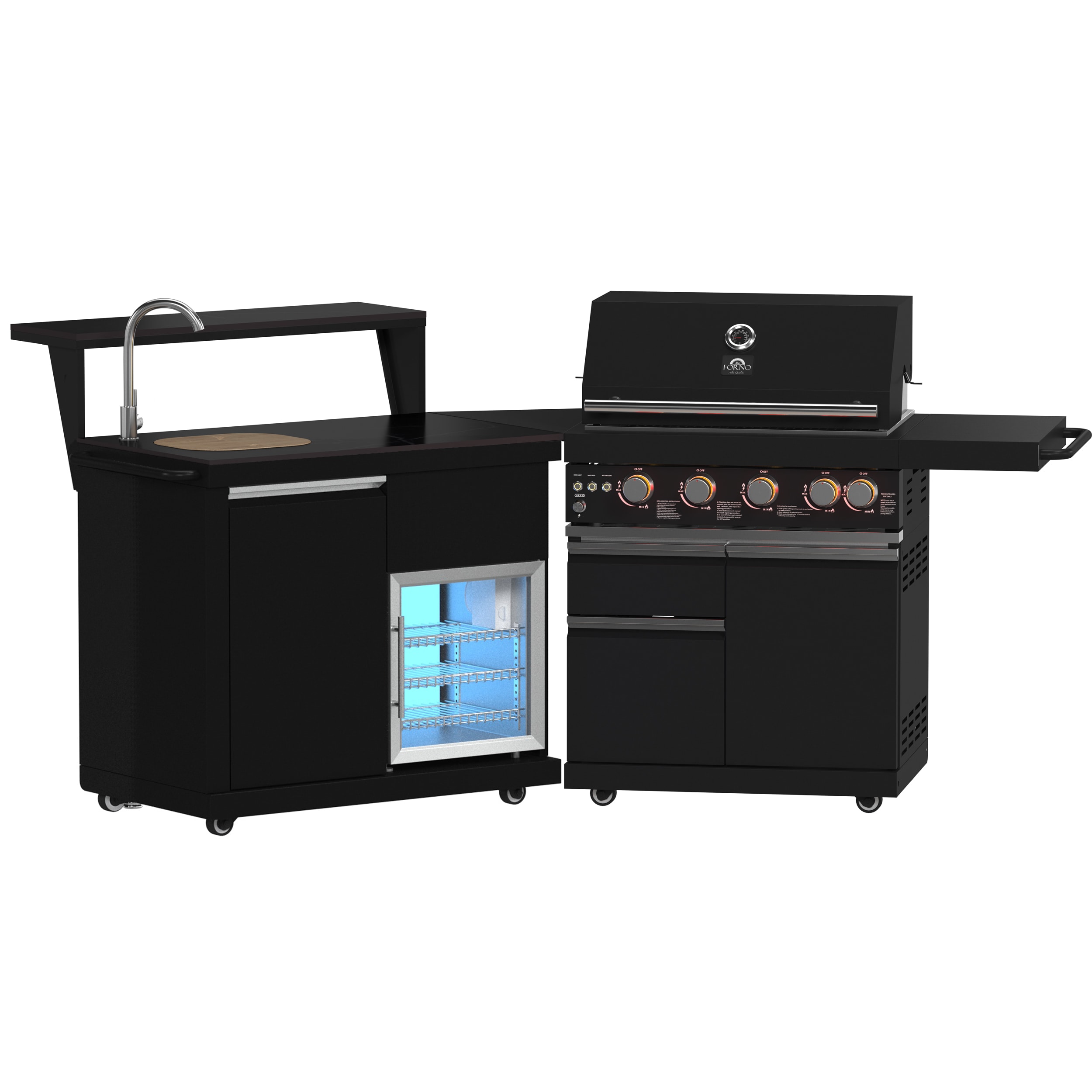 FORNO FODKT2582BLK Modular-Outdoor-Kitchens - View #2