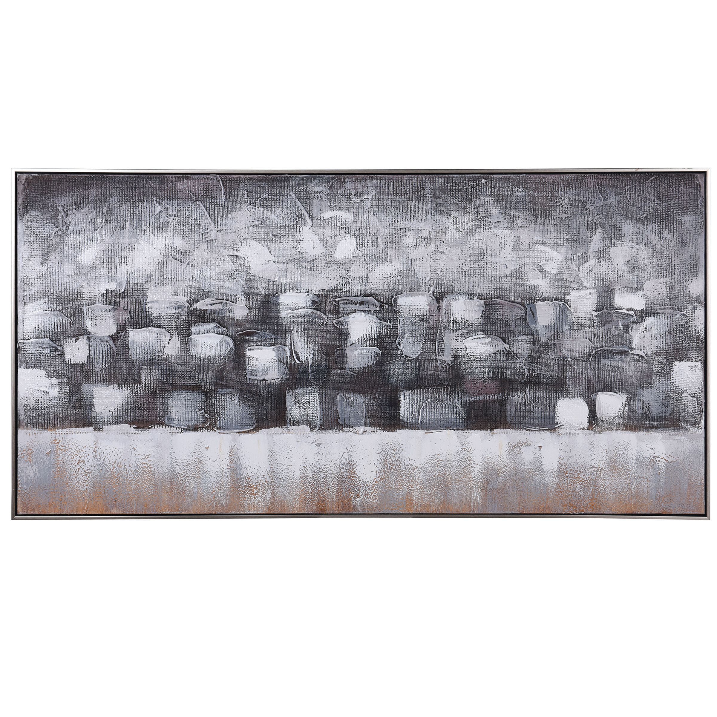 StyleCraft Home Collection WI33776DS Framed 60-in H x 2-in W Abstract Wood Print