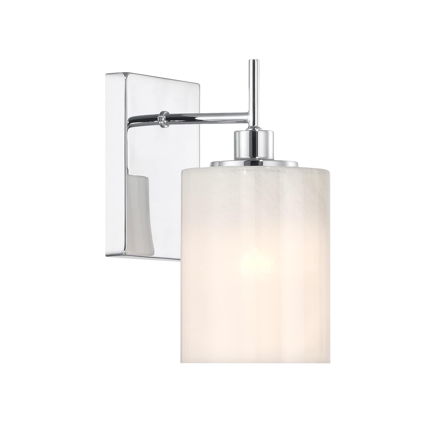 Meridian Lite Trends M90116CH Meridian 4.75-in W 1 -Light Polished Chrome Bohemian/global Wall Sconce