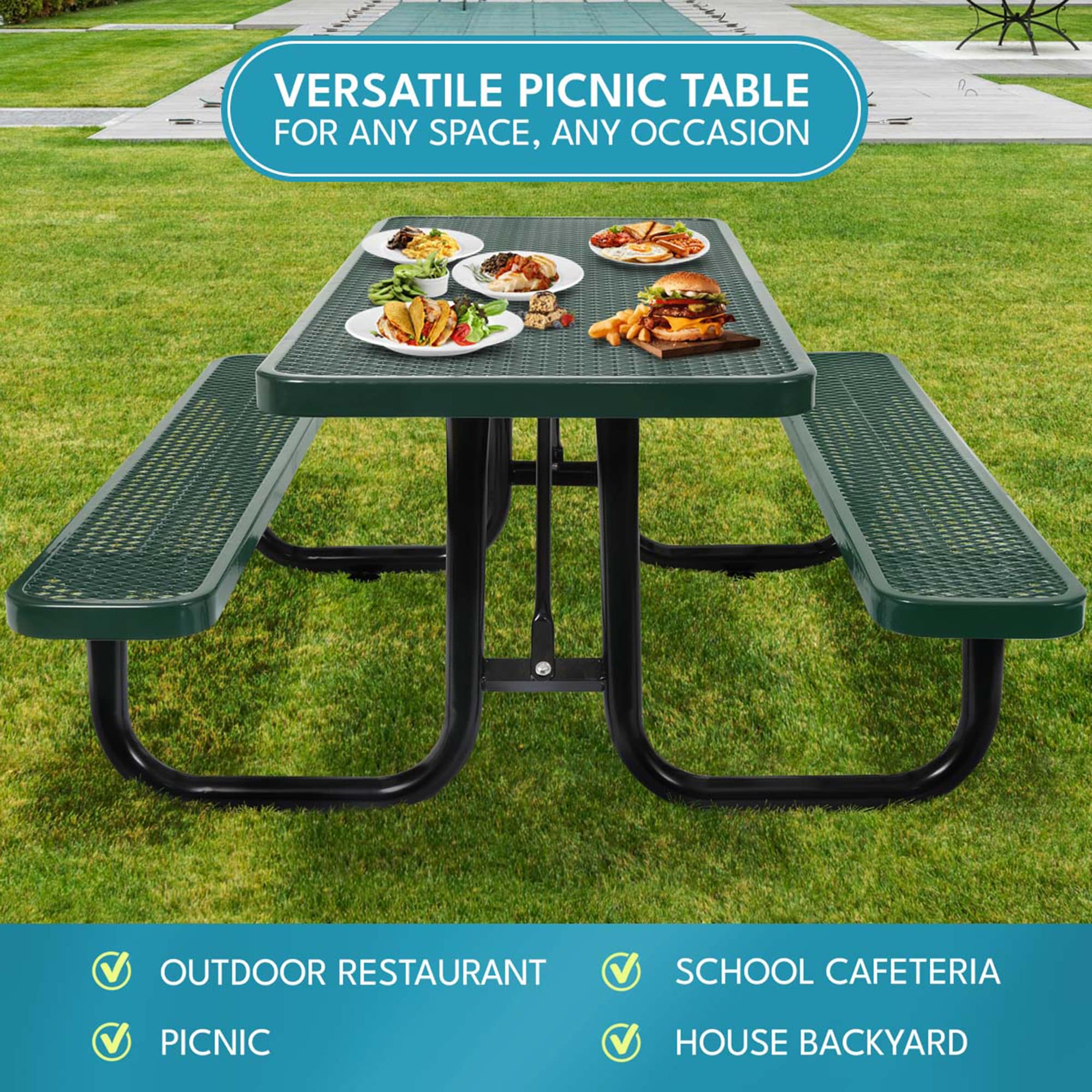 SINOFURN SYA010497GY Picnic-Tables - View #8