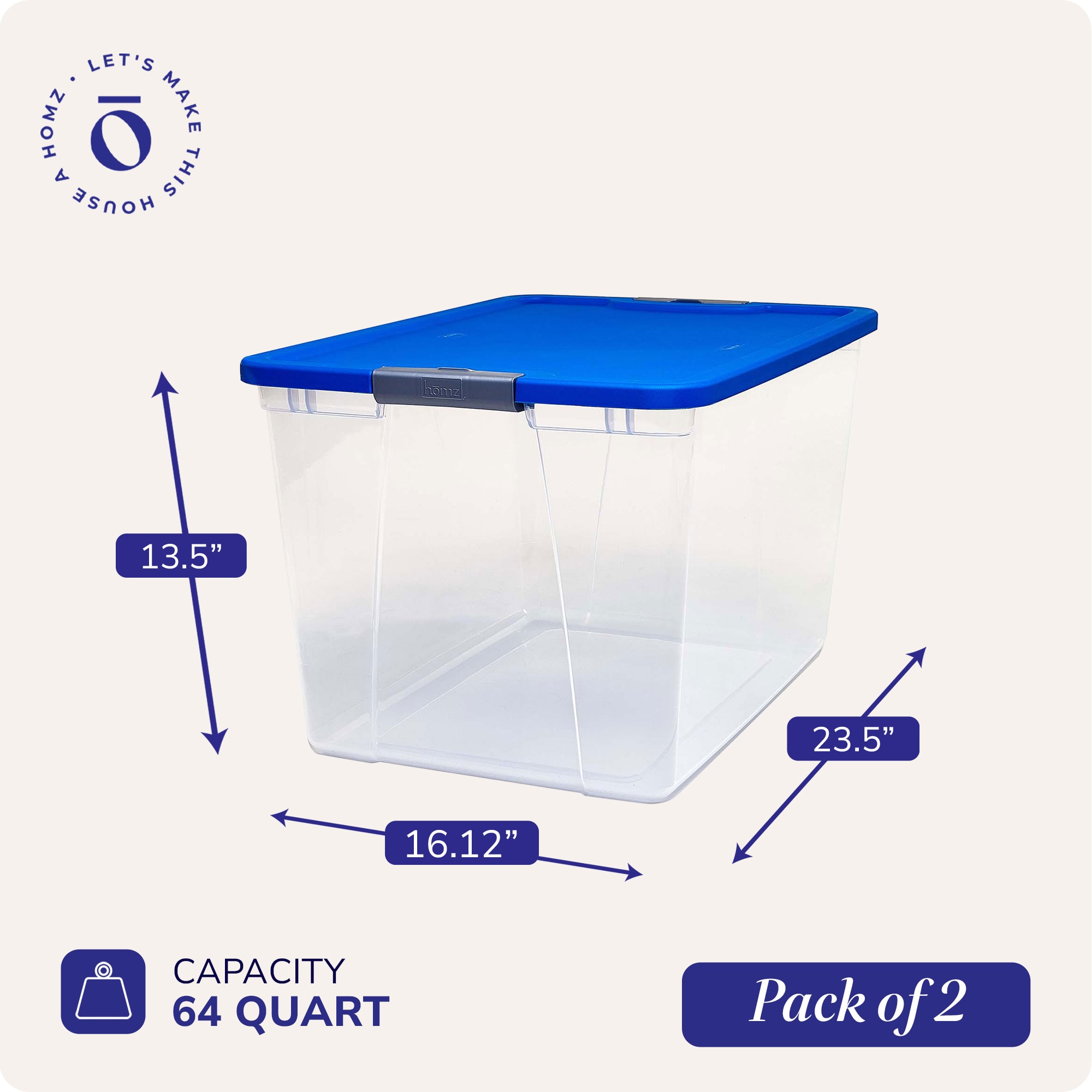 Homz Products 174082 Bins-Baskets - View #4