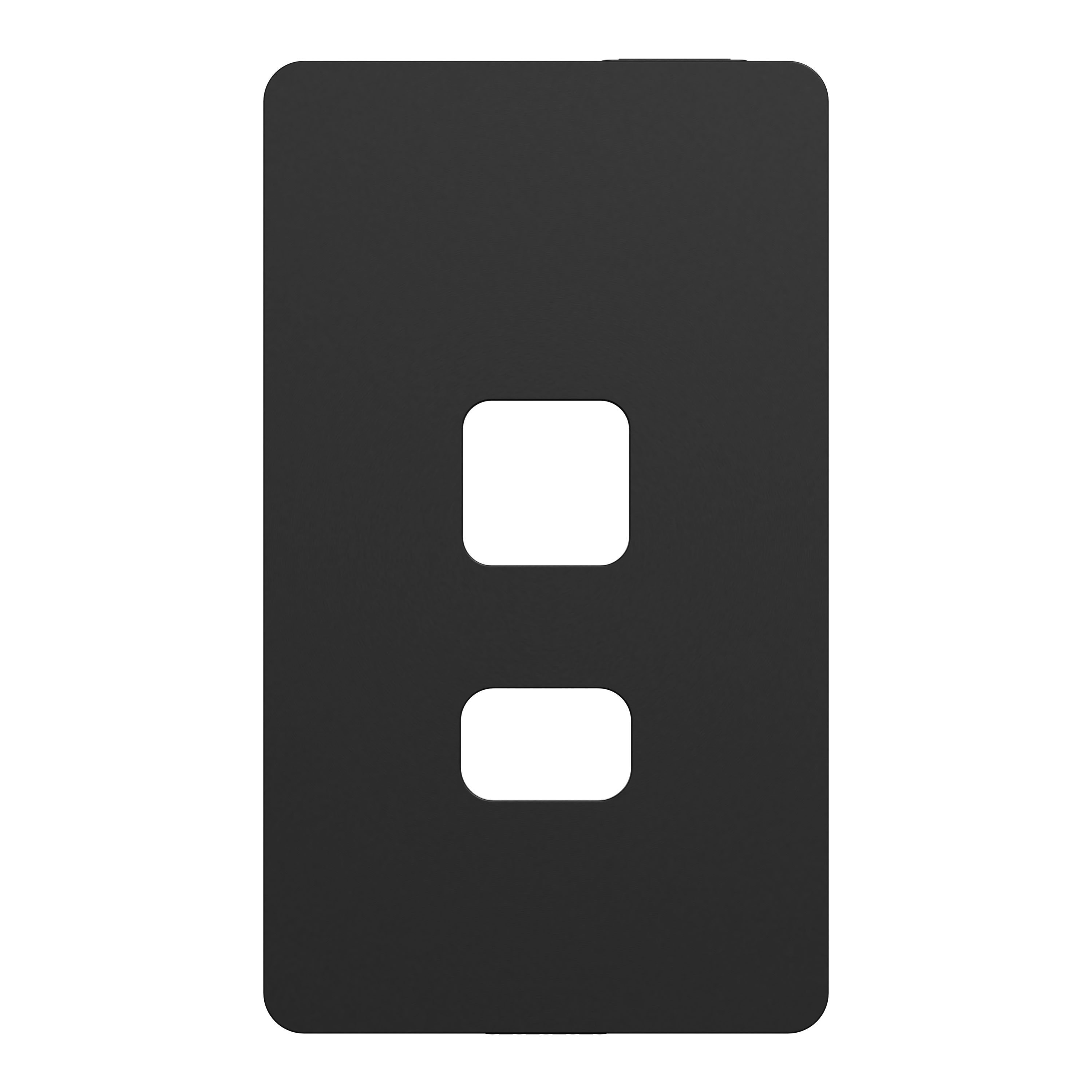 Square D SQWVS22603BK XD Series 1 -Gang Standard Size Black Polycarbonate Indoor Screwless Cover plate Wall Plate