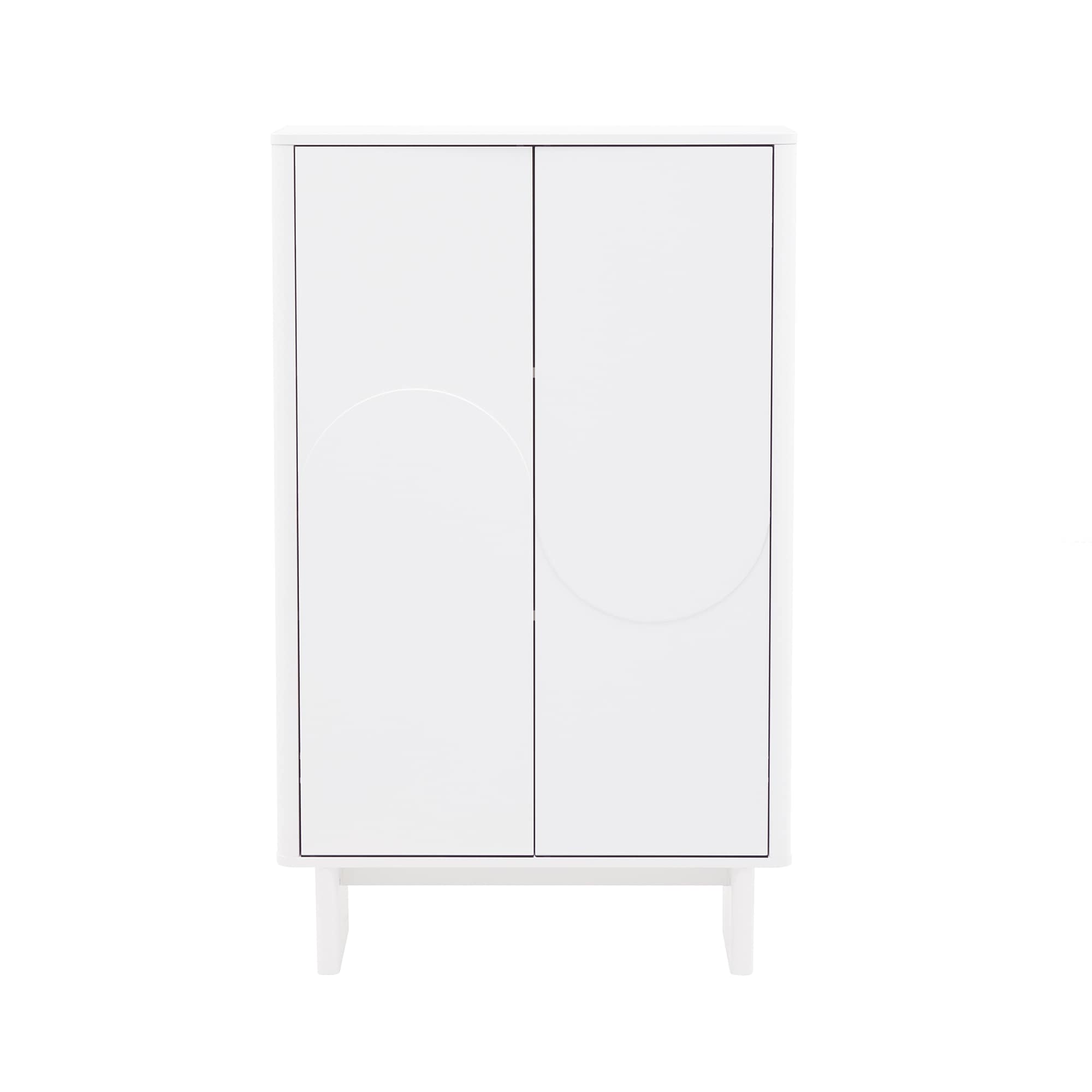 Ella 32 Inch Accent Cabinet White