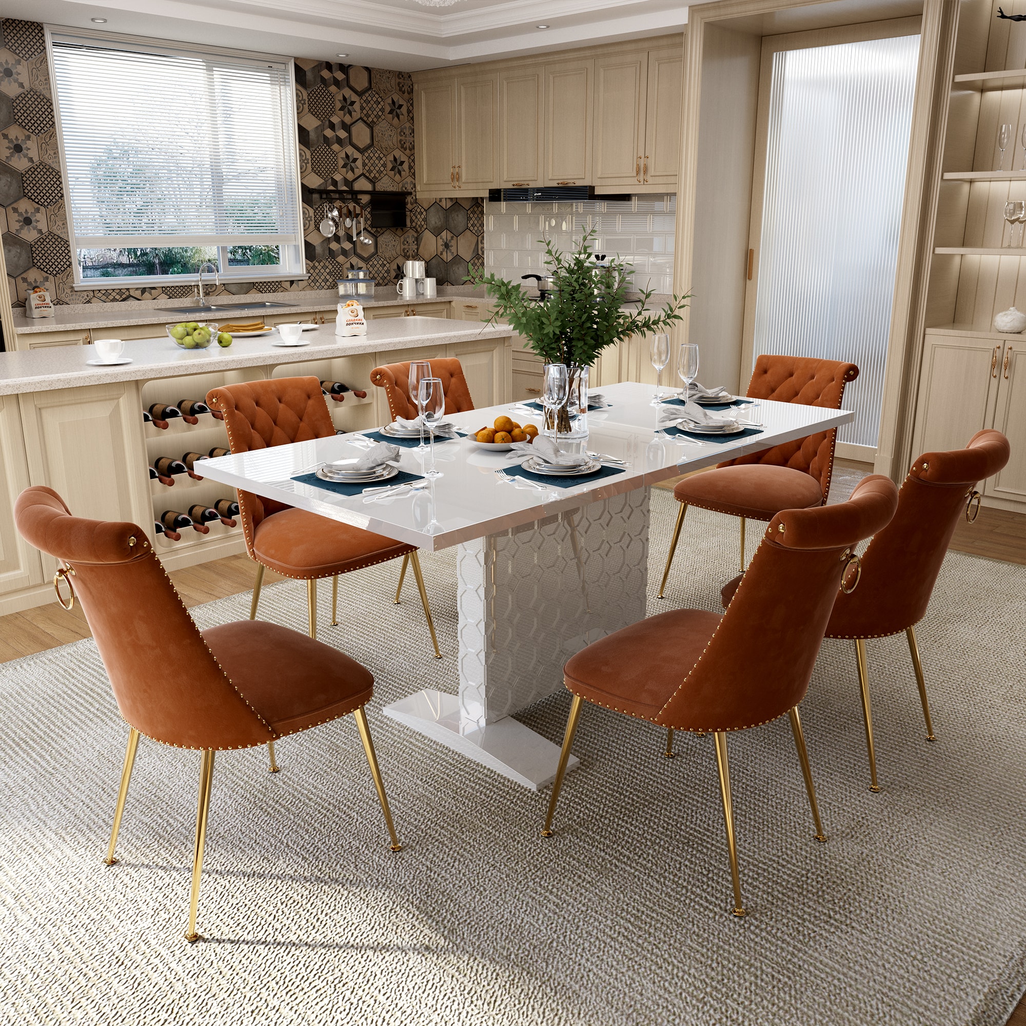 Clihome CL-ST1WH703CF Dining-Sets - View #4