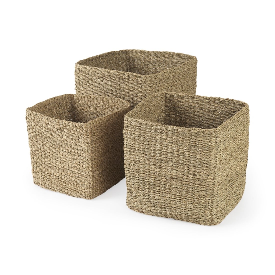 Small Wicker Baskets for Organizing, Recycled Paper Rope Storage