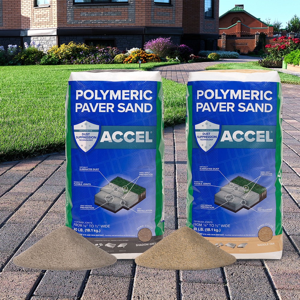 Accel Dust Preventing Paver Polymeric Sand 40-lb Saddle Tan Polymeric ...