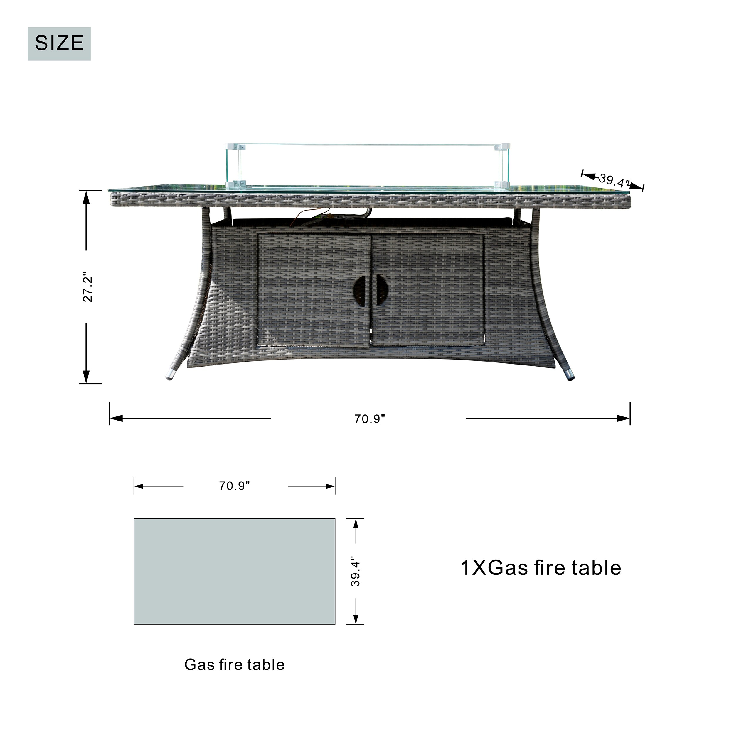 Moda Furnishings MOG-1106R-G Patio-Dining-Sets - View #10