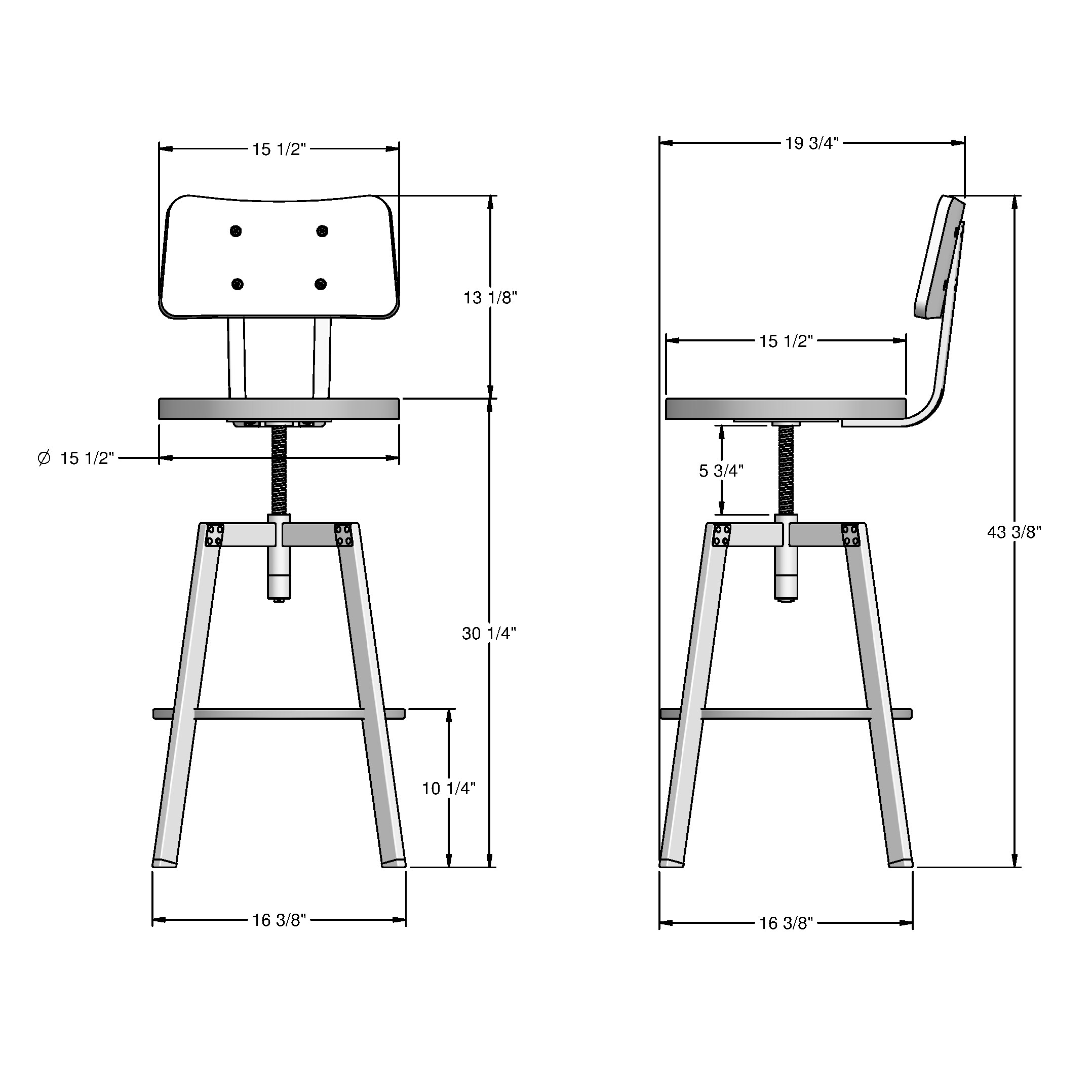 Amisco 41269-WE/1B5187 stools - View #7