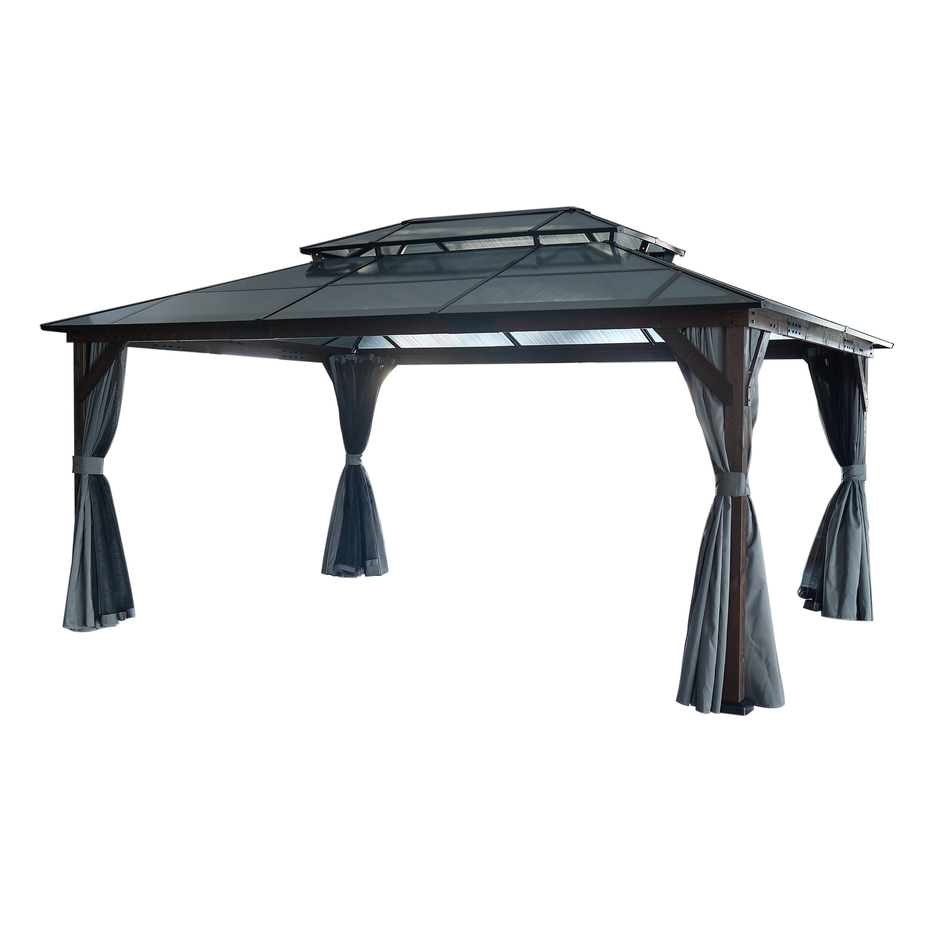 JIMSMAISON BOGASCG09B-BRO Wood-Resin-Gazebos - View #6