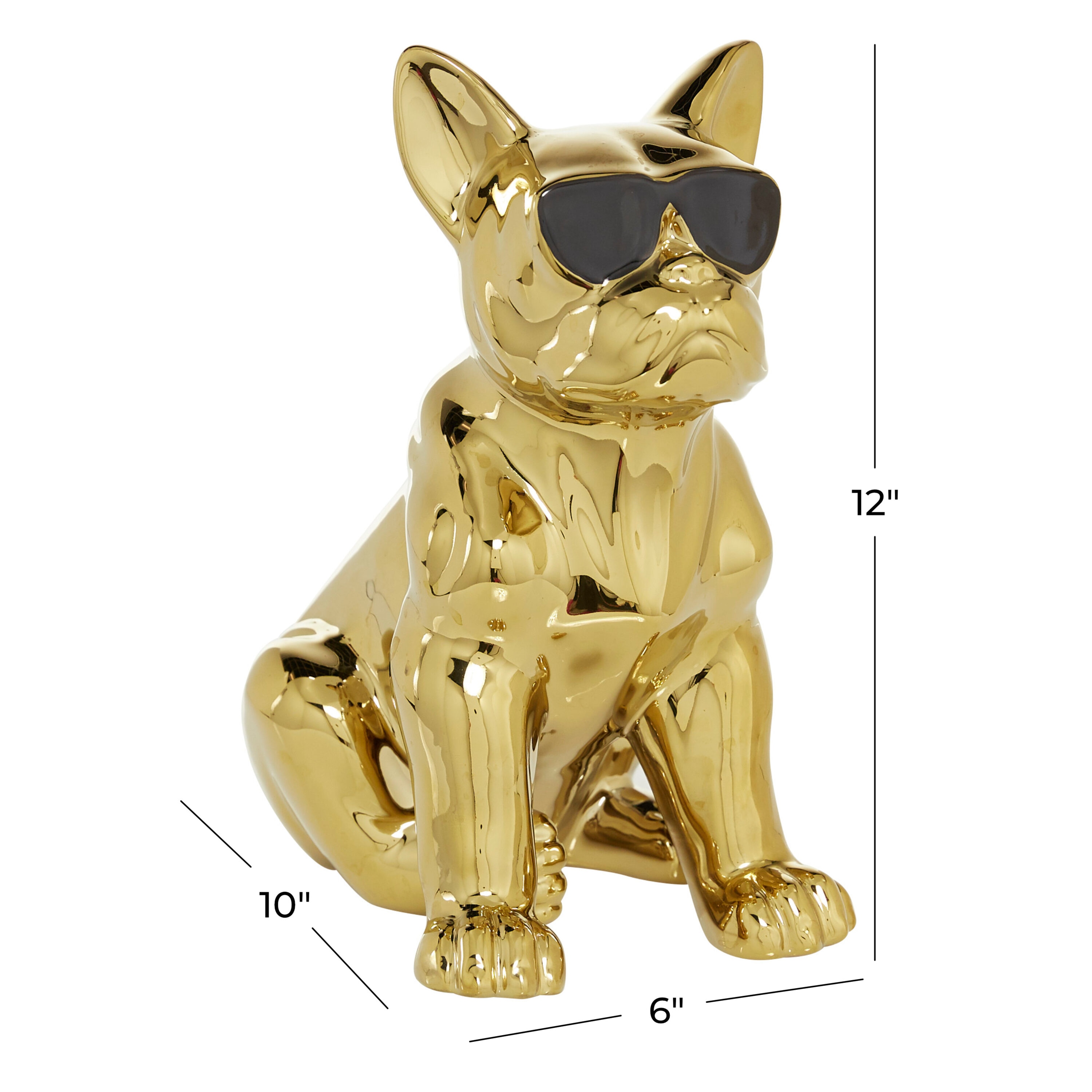 Wall Decor  Louis Vuitton French Bulldog Frenchie Gold Foil