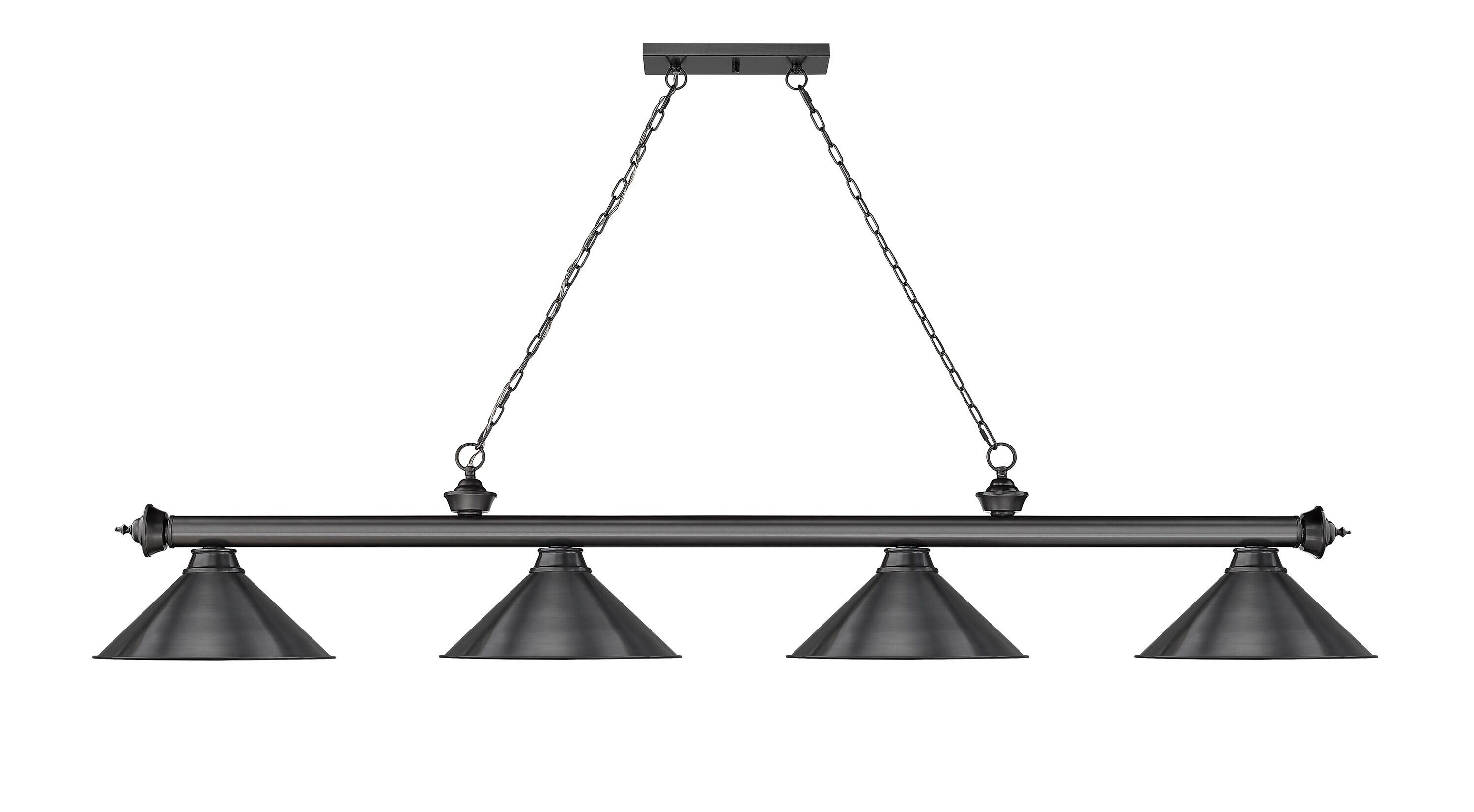 Z-Lite 2306-4BP-BP15 Pool-Table-Lighting - View #2