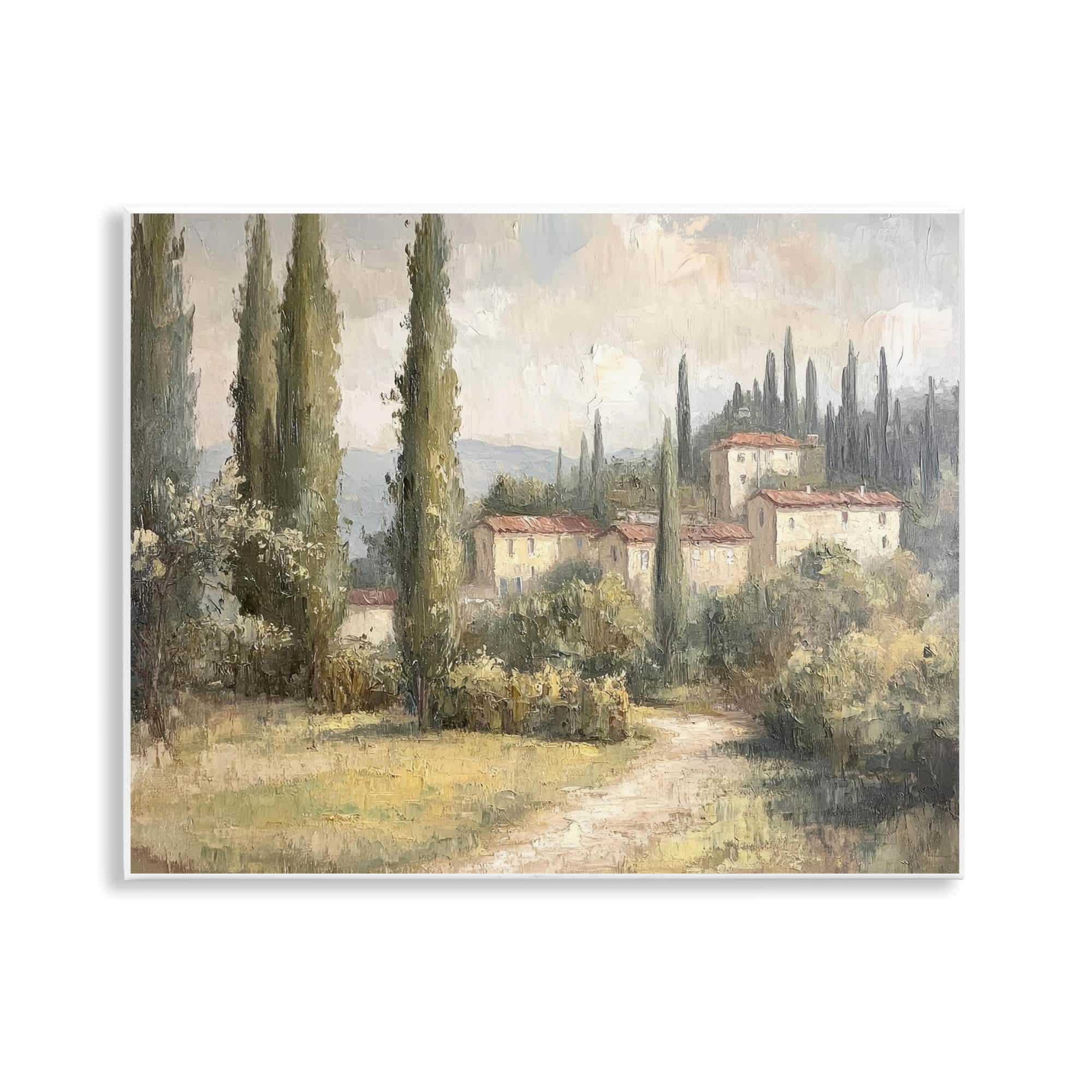 Stupell Industries BT-814-WD-11X14 Villa Hidden in Trees Wall Plaque Art By Petal Prints Design 14 x 11