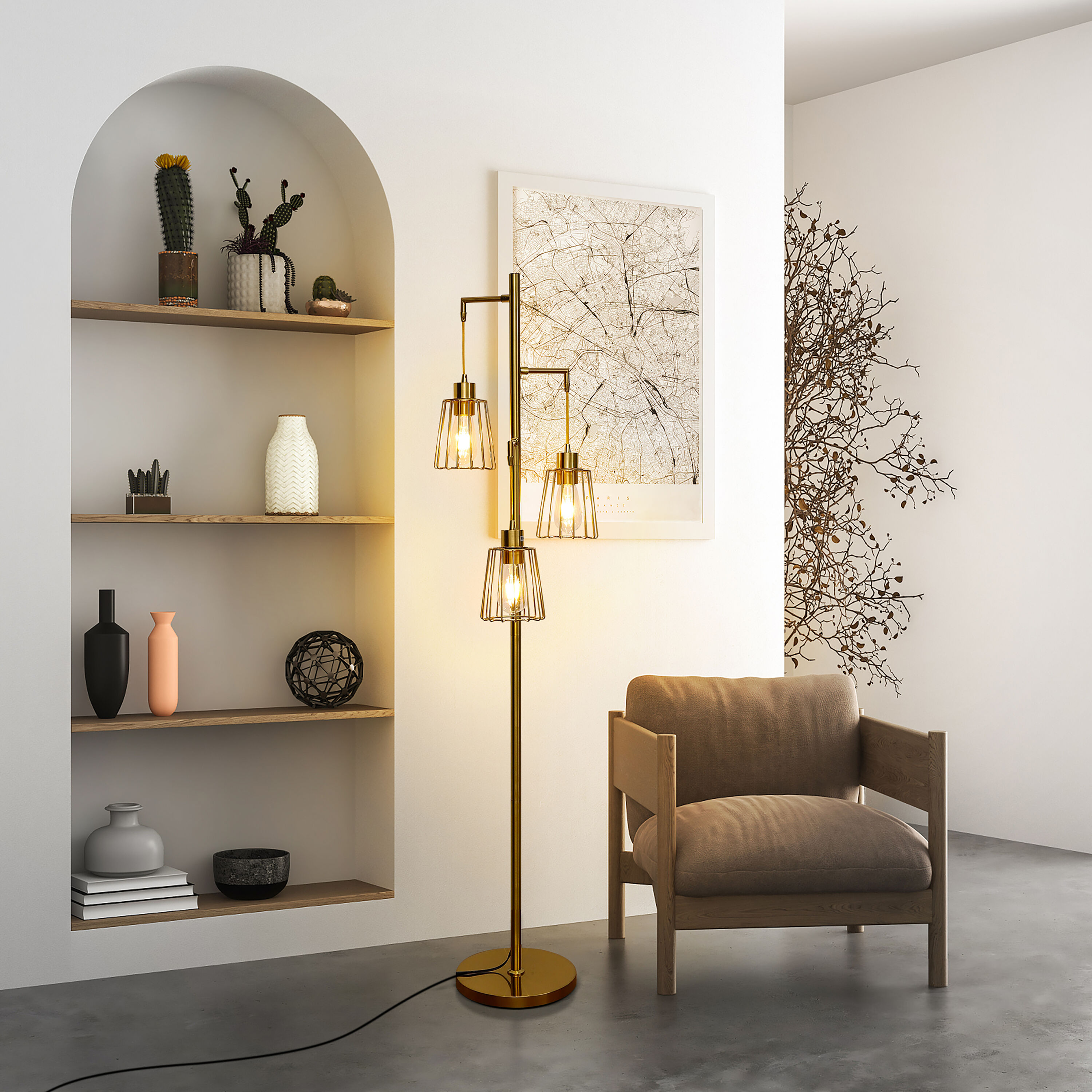 Netin NT-LDD-01GD floorlamps - View #2