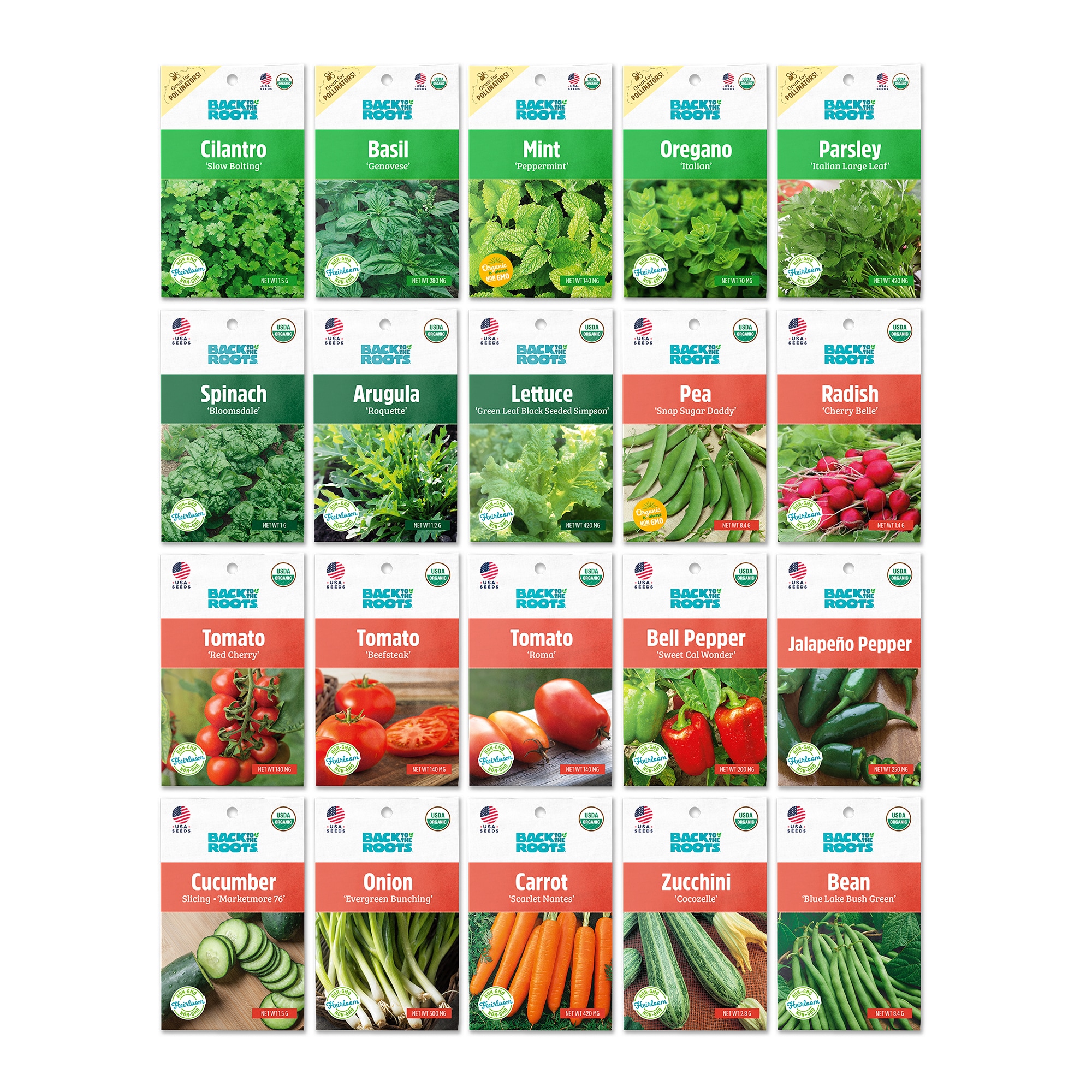 Warm-Season Vegetable Bundle with 7 Seed Packets