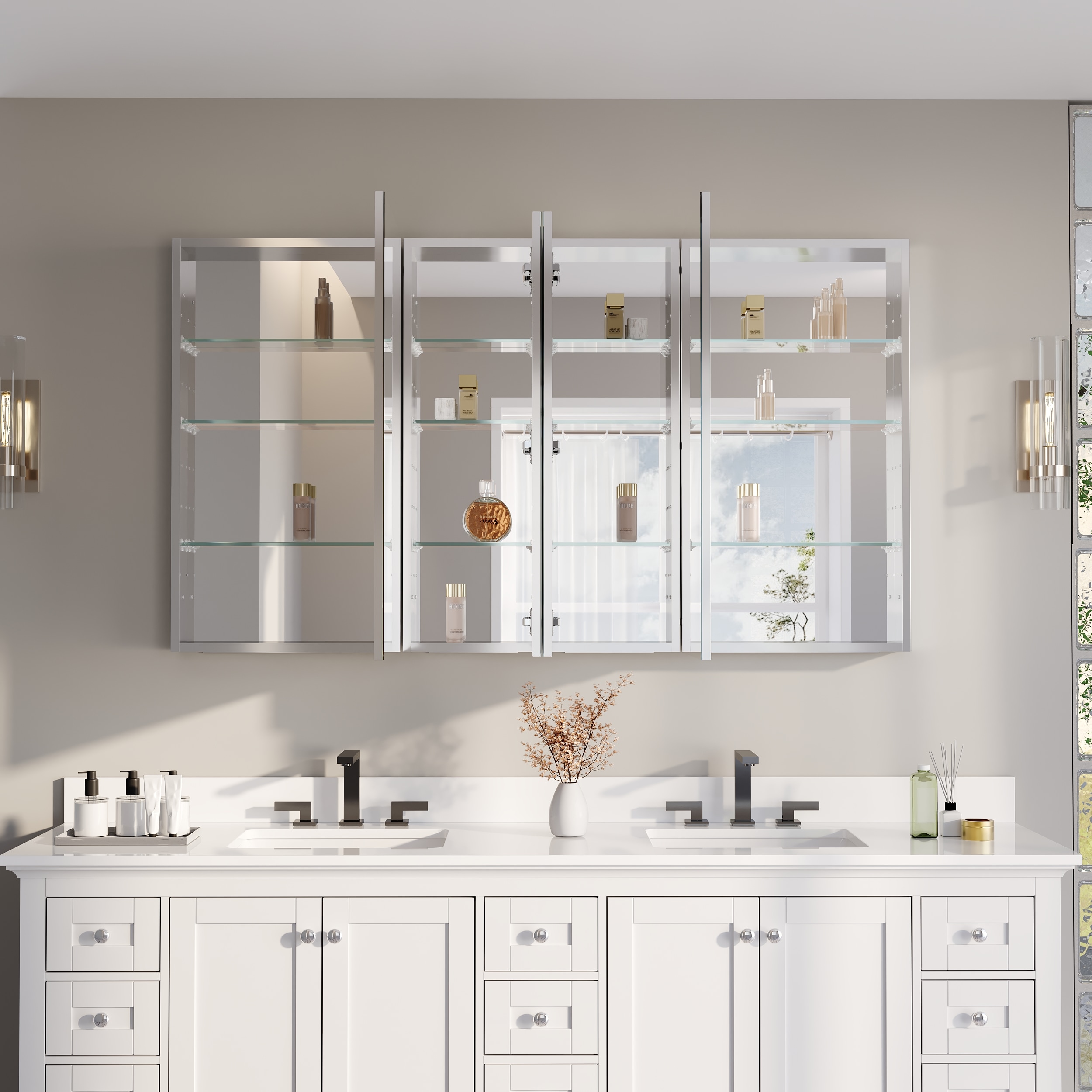 CALVON RC36-20R12R12L20L Bathroom-Medicine-Cabinets - View #2