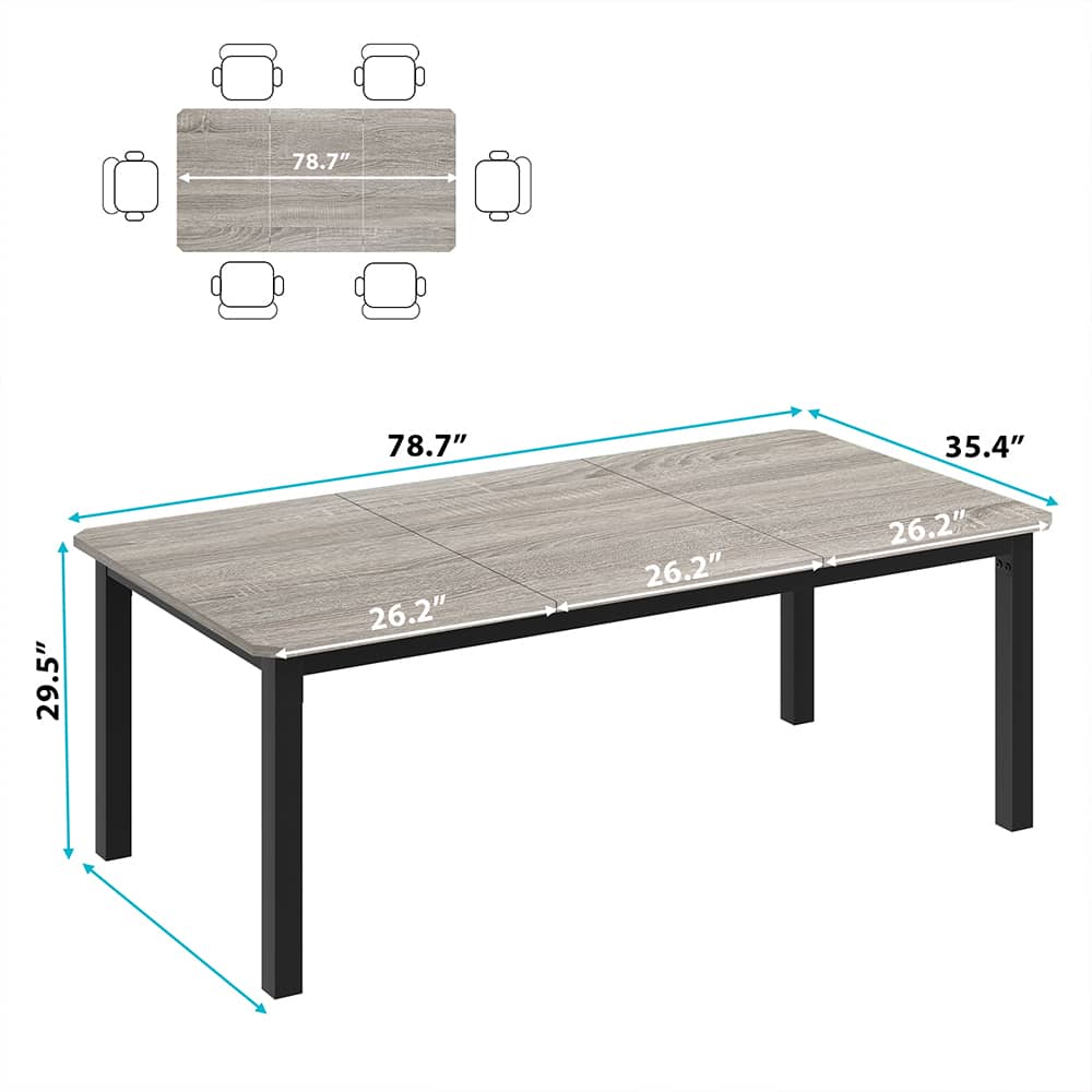 WhizMax DUKE-PHO-120S-GR Dining-Tables - View #2