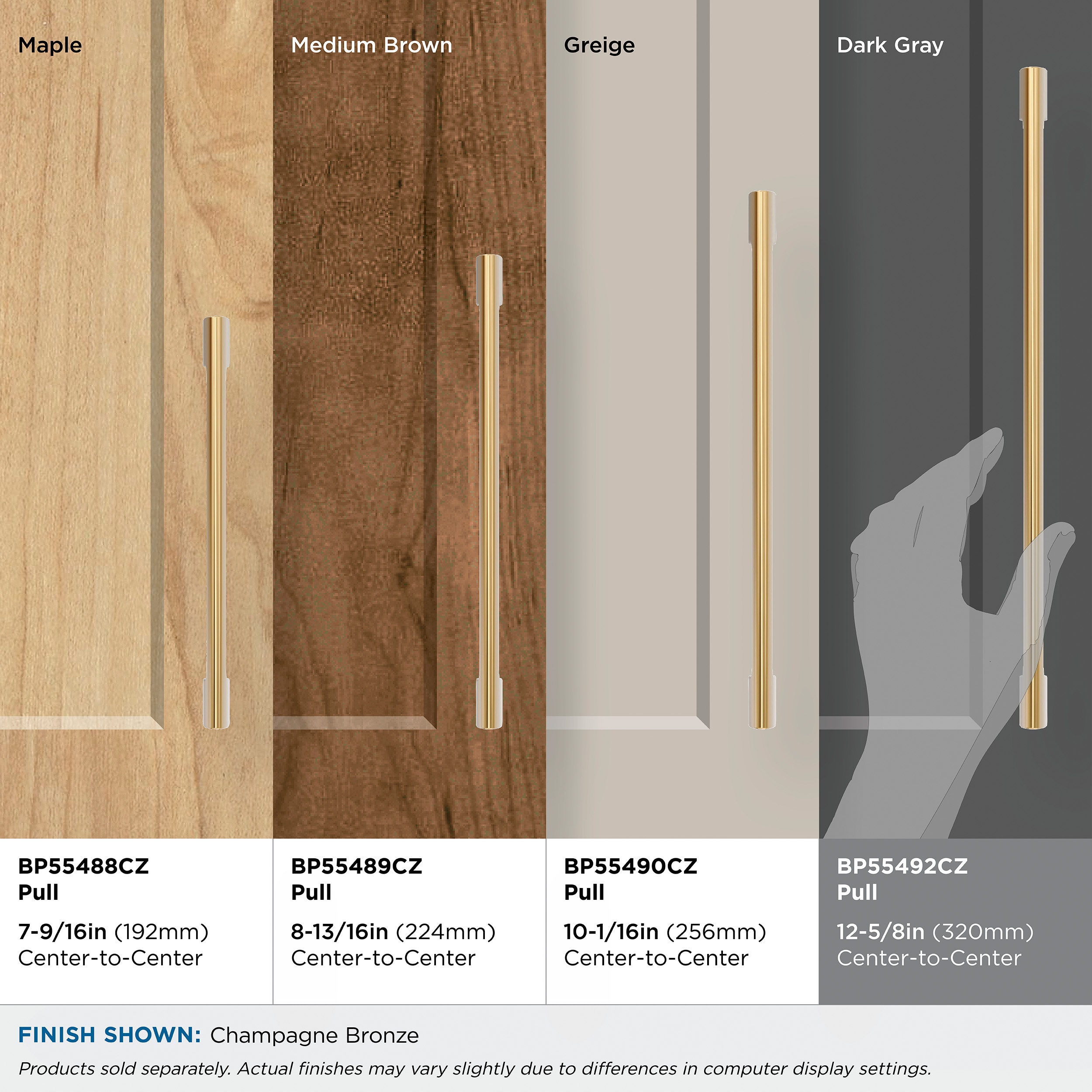 Amerock BP55492CZ Cabinet-Pulls - View #5