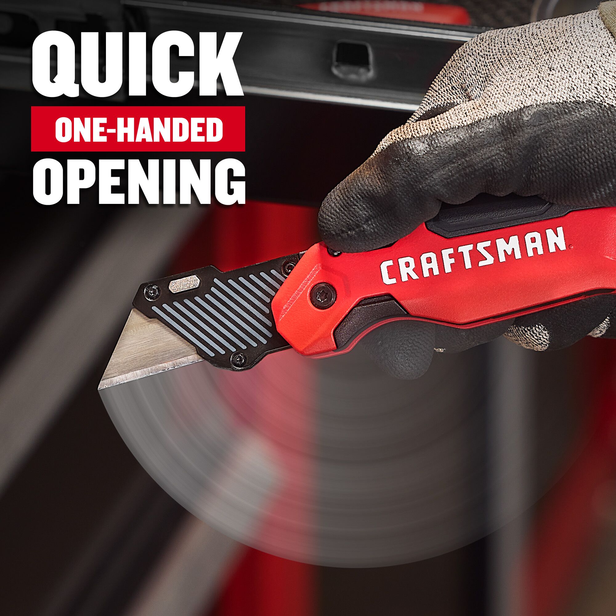 Craftsman 34 In 1 Blade Folding Box Cutter Utility Knife With On Tool