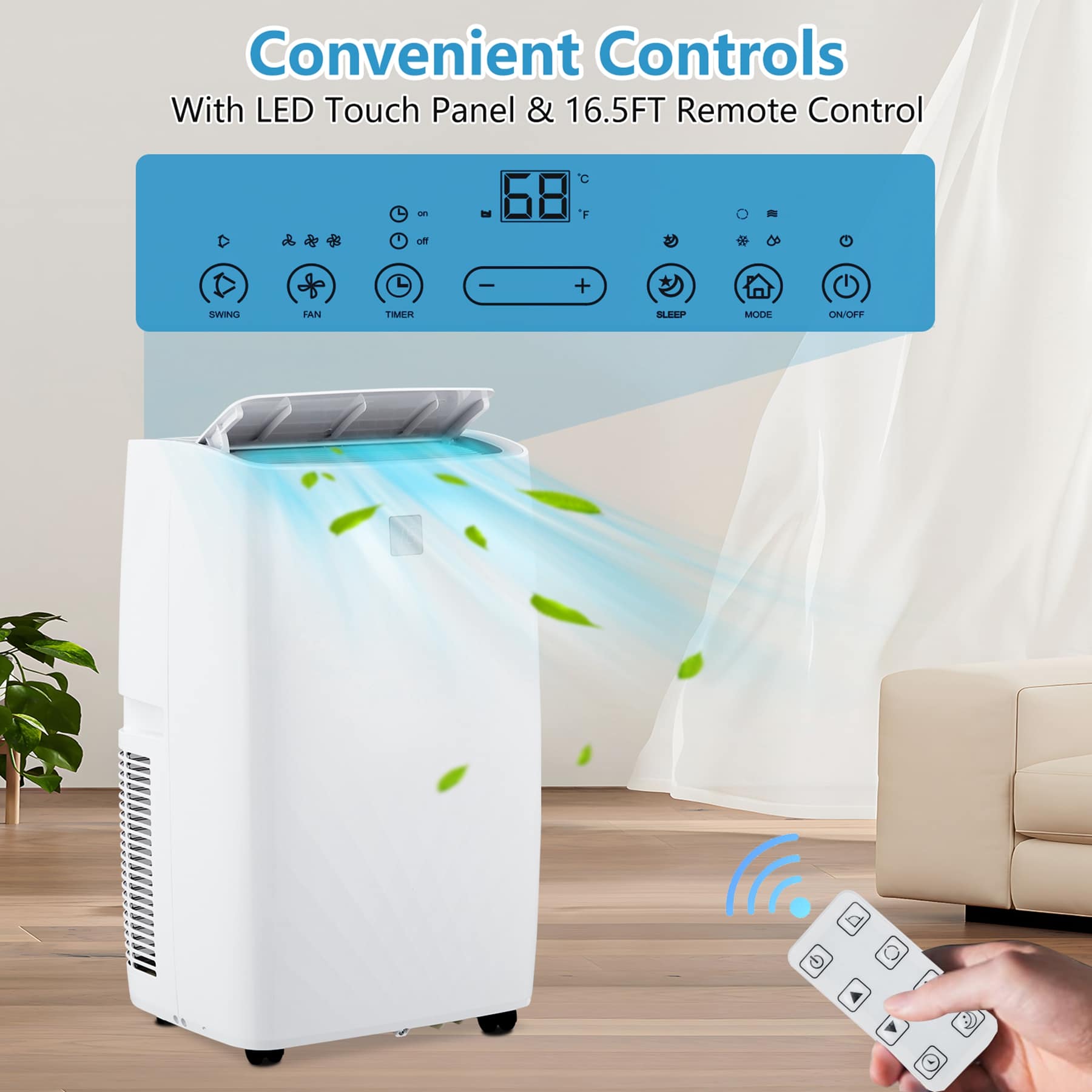 WhizMax LSTY00PHO-10I2J5VV Portable-Air-Conditioners - View #4