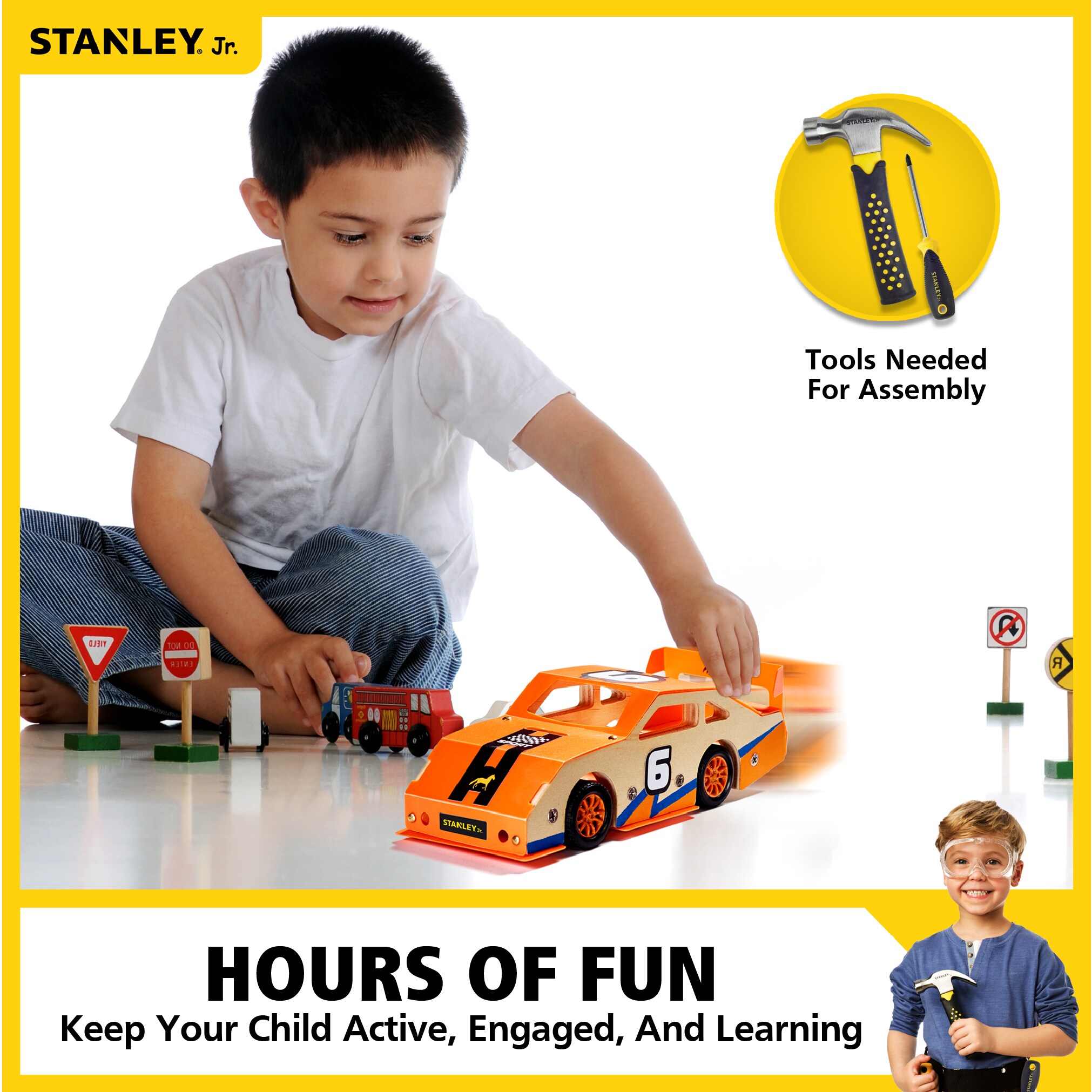 Stanley Jr. OLOK002-SY Kids-Woodworking-Project-Kits - View #8