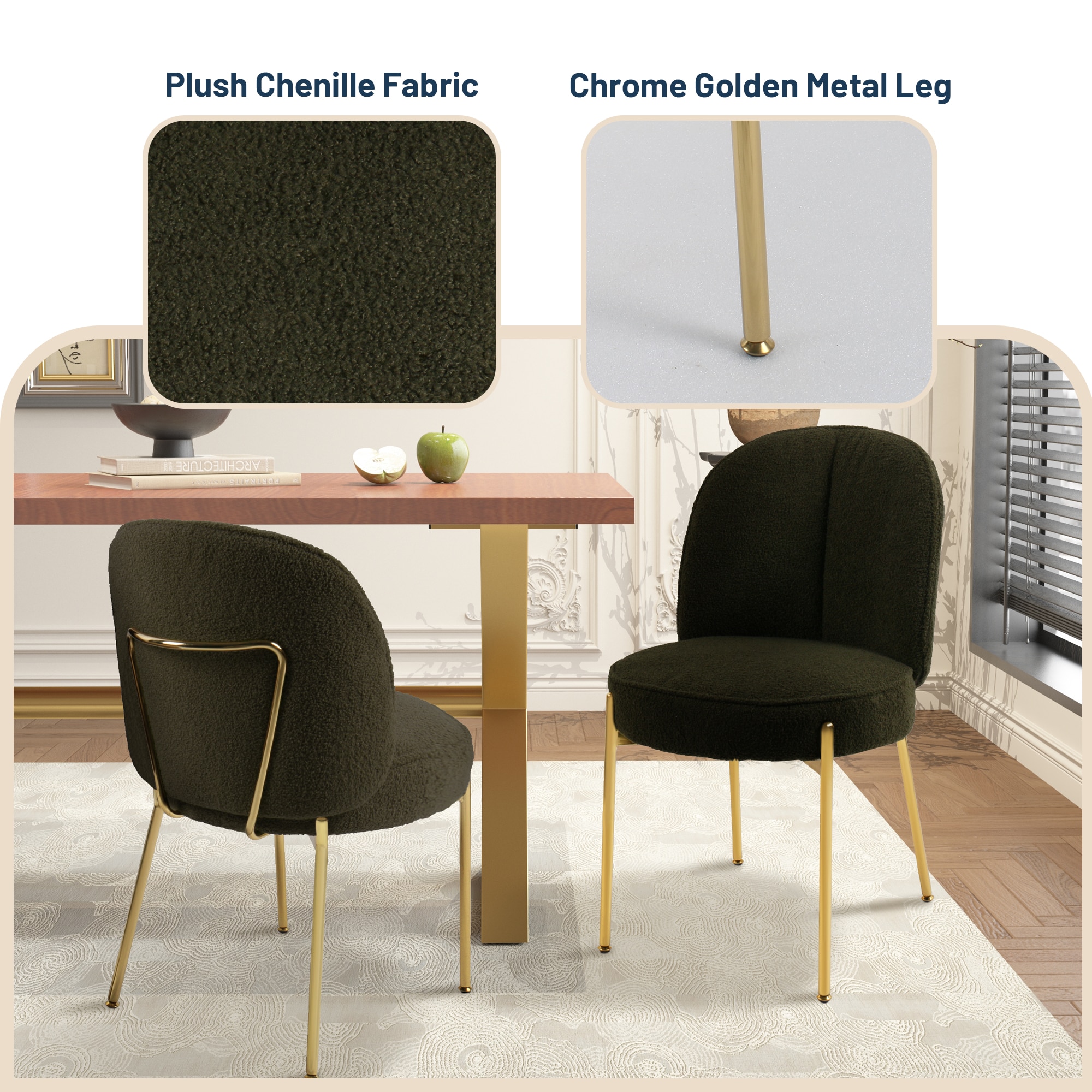 Clihome CL-DMTEDDY05 Dining-Chairs - View #8