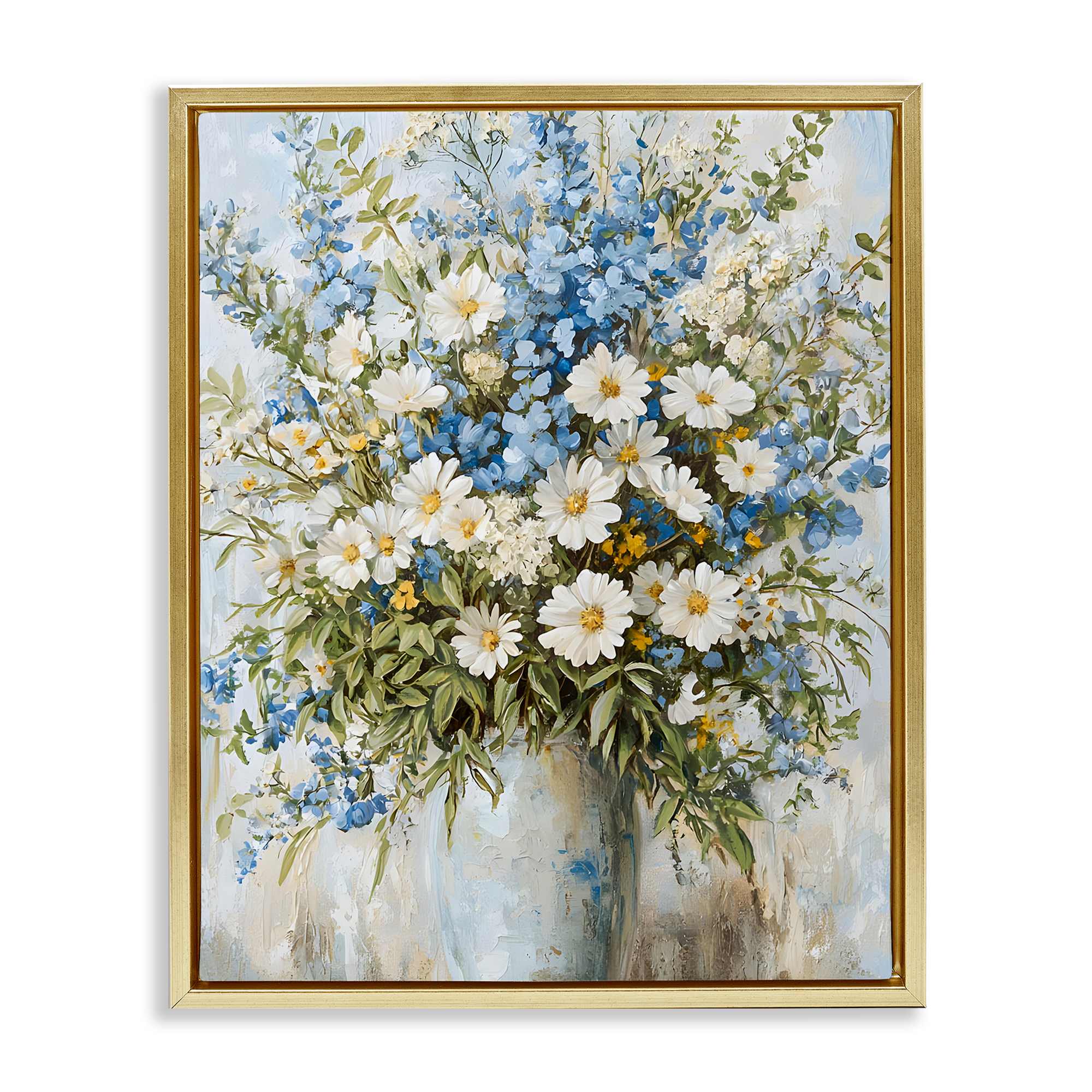 Stupell Industries BT-747-FFG-24X30 Heritage Style Bouquet Gold Framed Floater Canvas Wall Art By Franklyn Gregory 25 x 31
