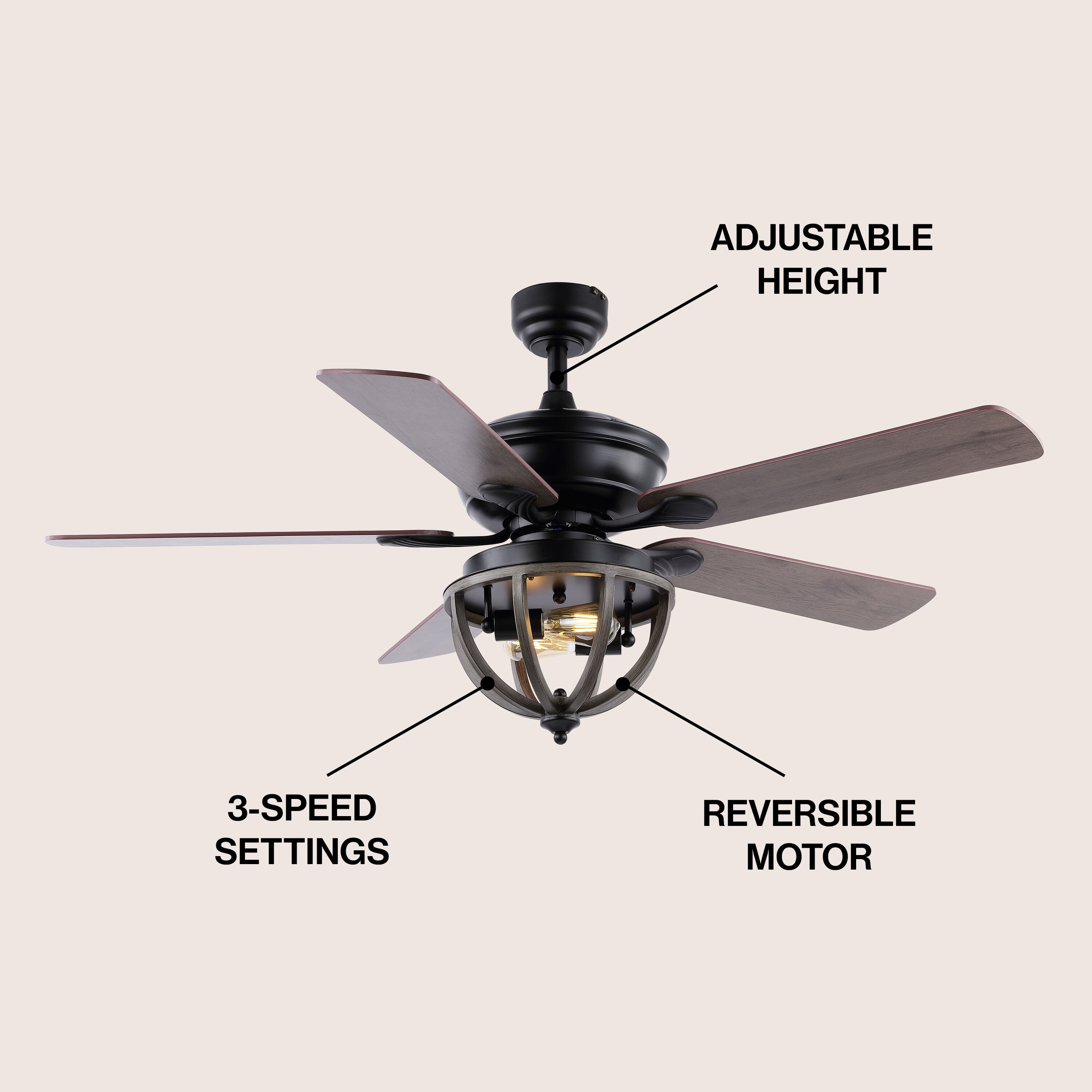 JONATHAN  Y JYL9613A Ceiling-Fans - View #4