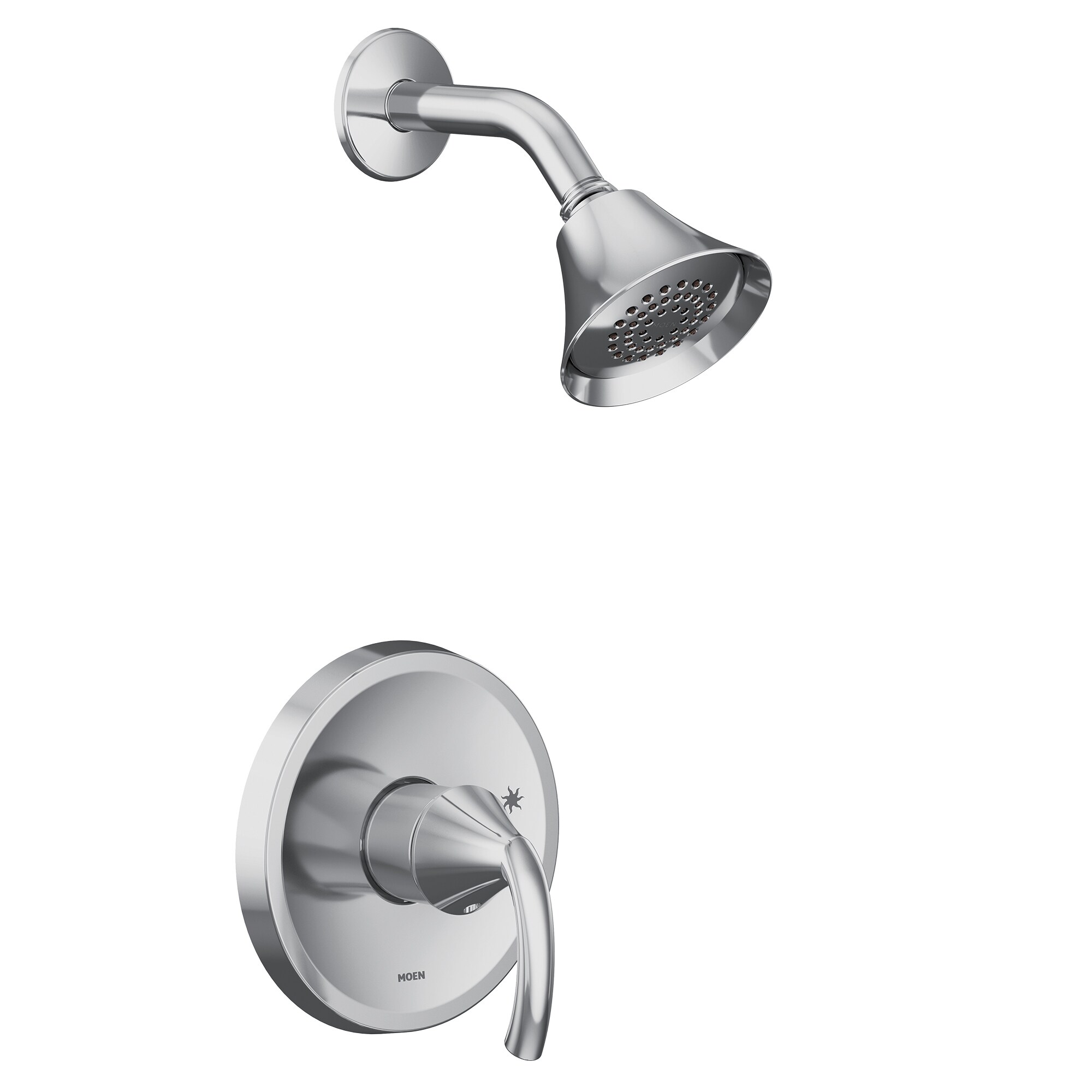 Moen UT2742EP Glyde Chrome 1-handle Single function 3.75-Inches Round Shower Faucet