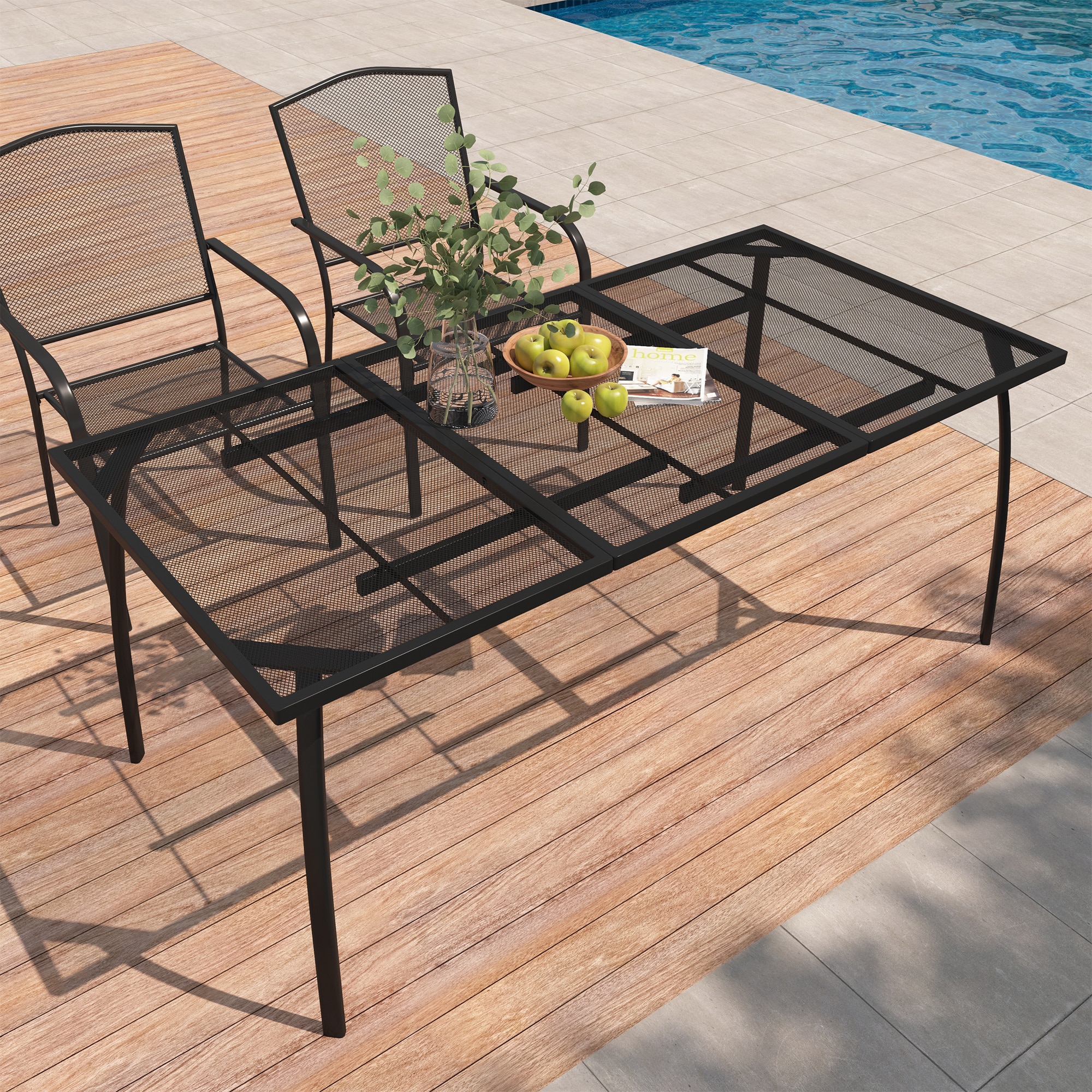 Clihome CL-SL65TW02-BL Patio-Tables - View #2