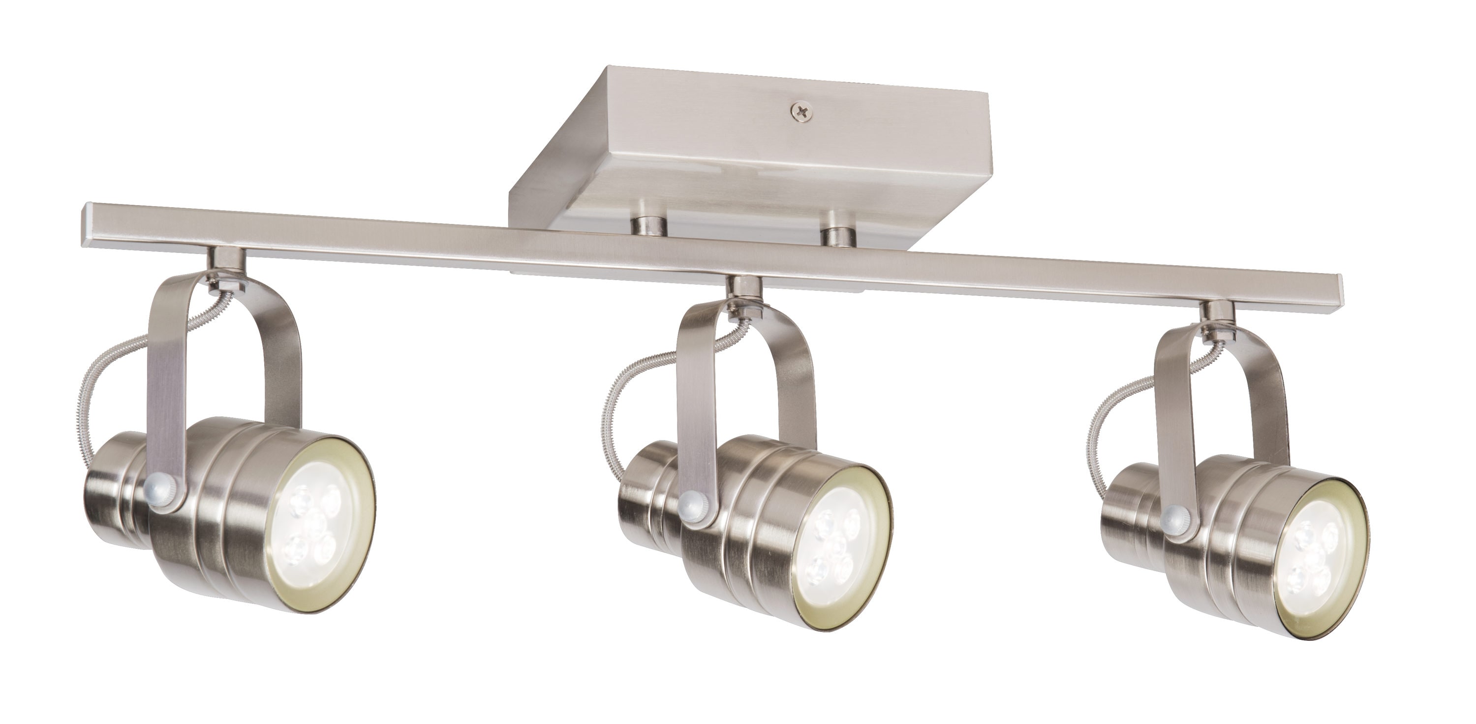 allen + roth Cadigan 3-Light 17.75-in Satin Nickel Dimmable LED Track ...