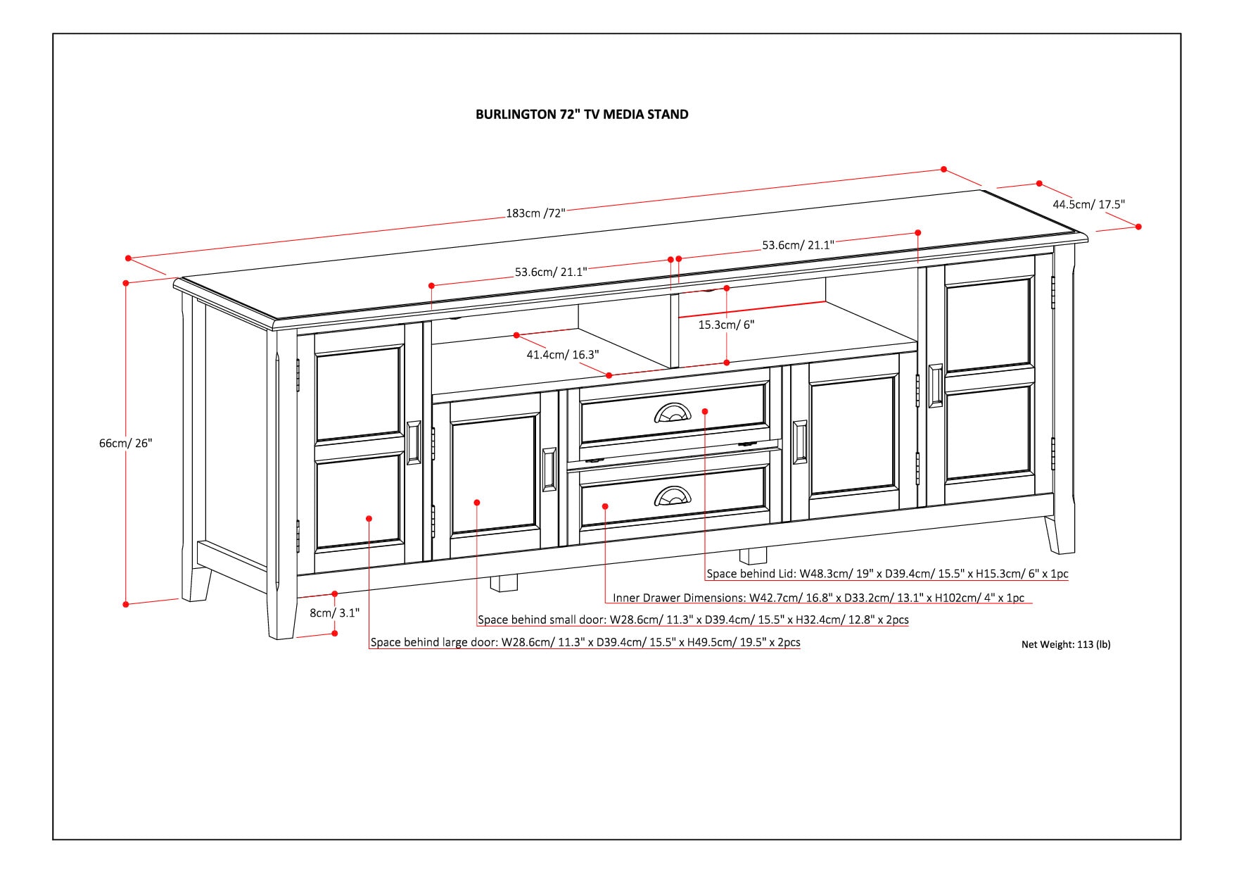 Simpli Home AXCRBUR72-MAH Tv-Stands - View #8
