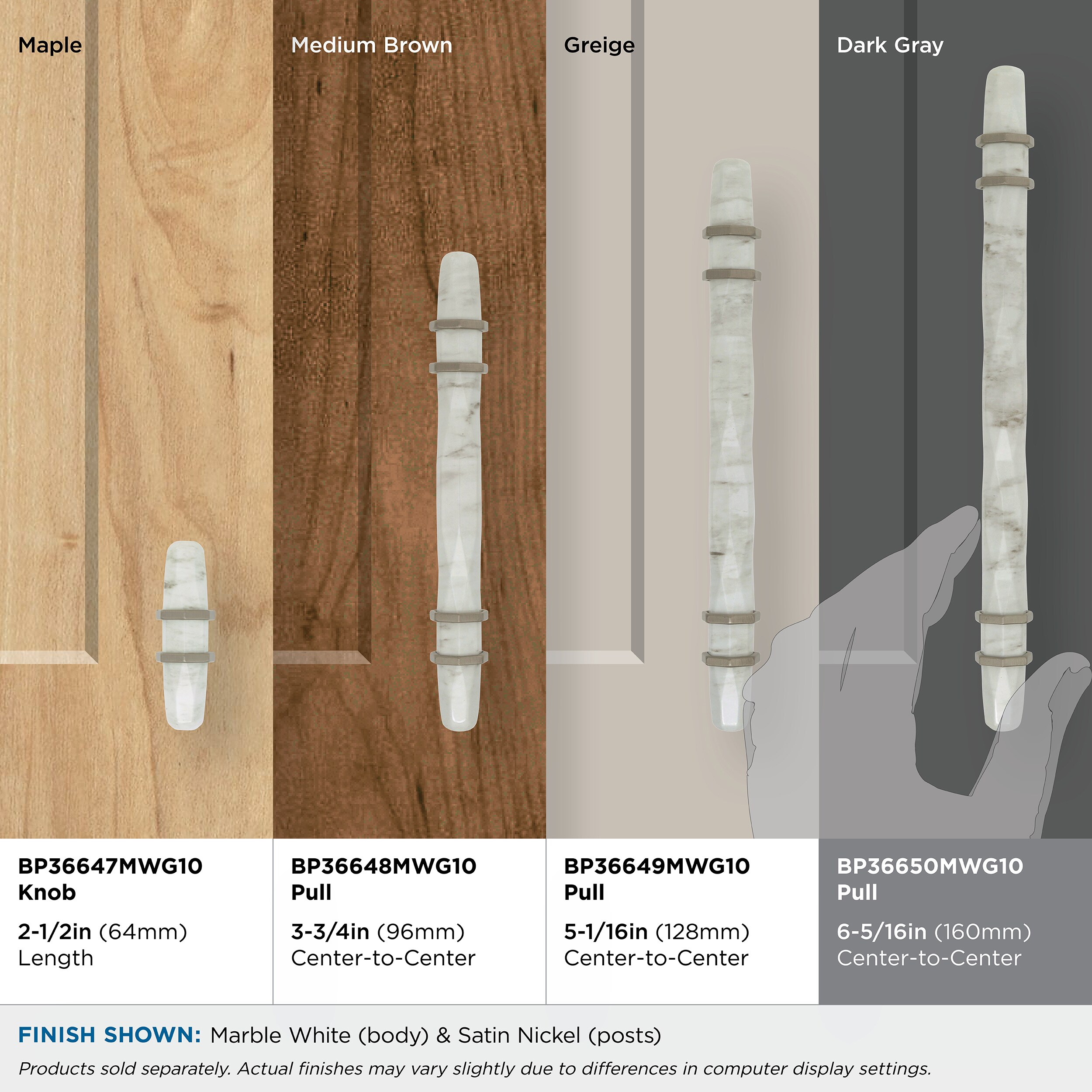 Amerock BP36650MWG10 Cabinet-Pulls - View #10