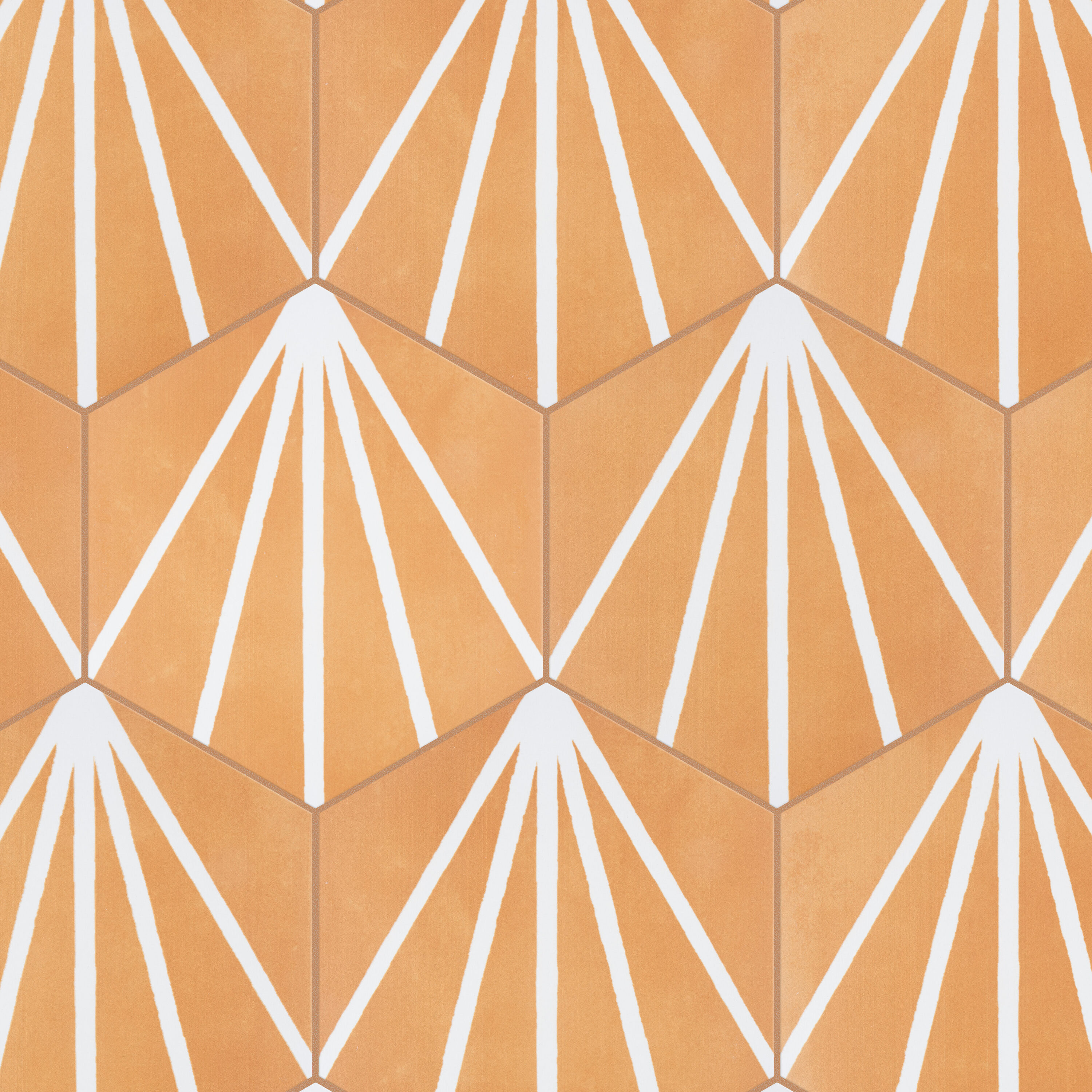 Horizon Dusk Hex 8" x 9" Matte Yellow Ceramic Tile