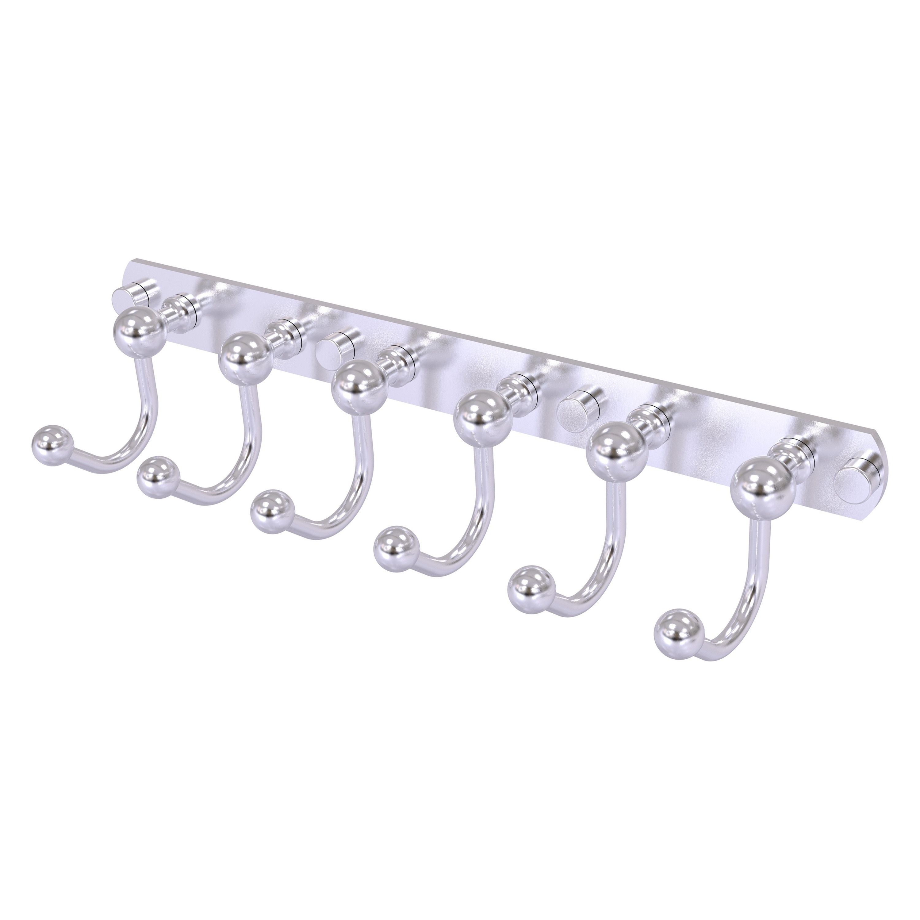 Allied Brass P1020-6-SCH Prestige Skyline Satin Chrome 6 -Hook Wall mount Towel Hook