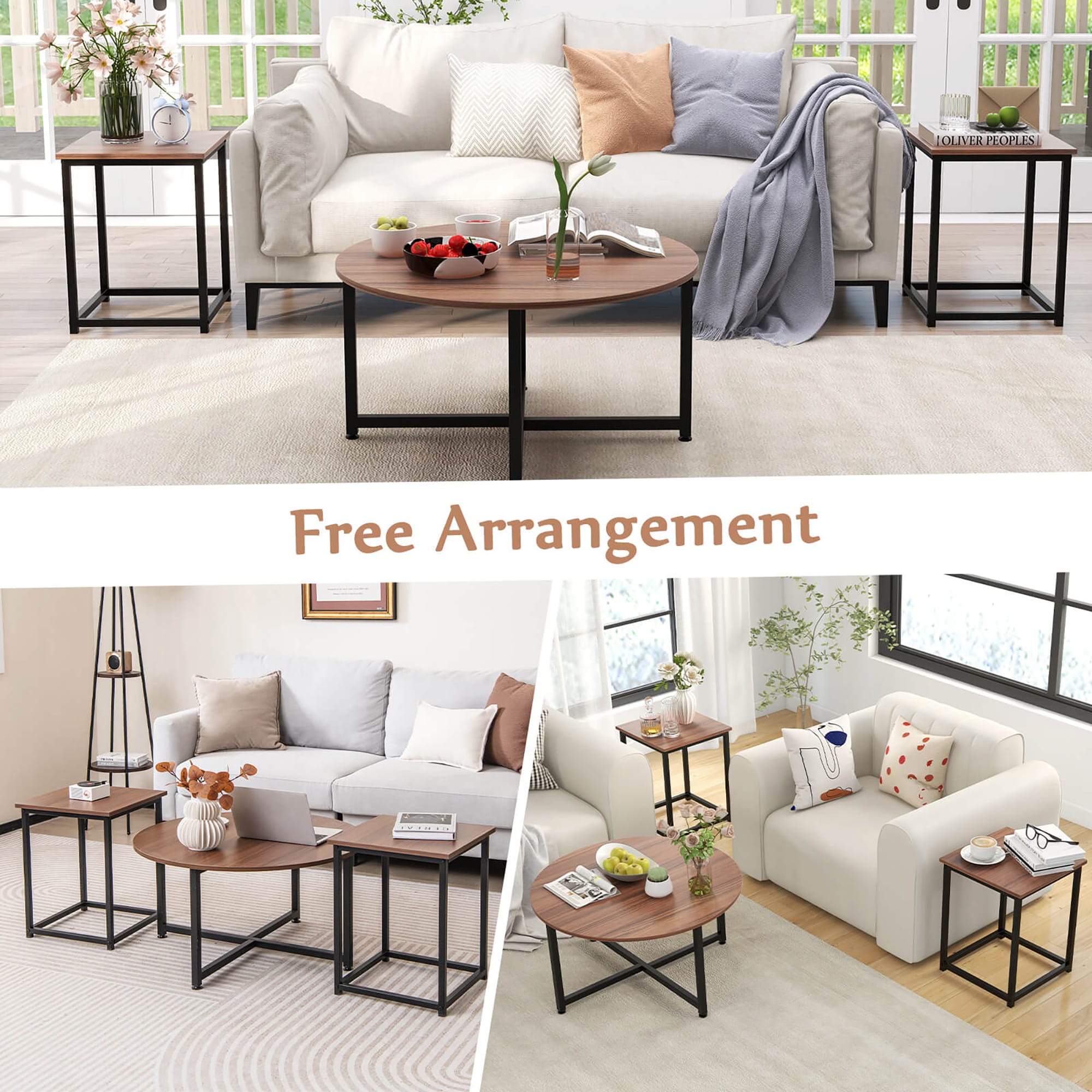 Costway HCST03466 Coffee-Tables - View #5